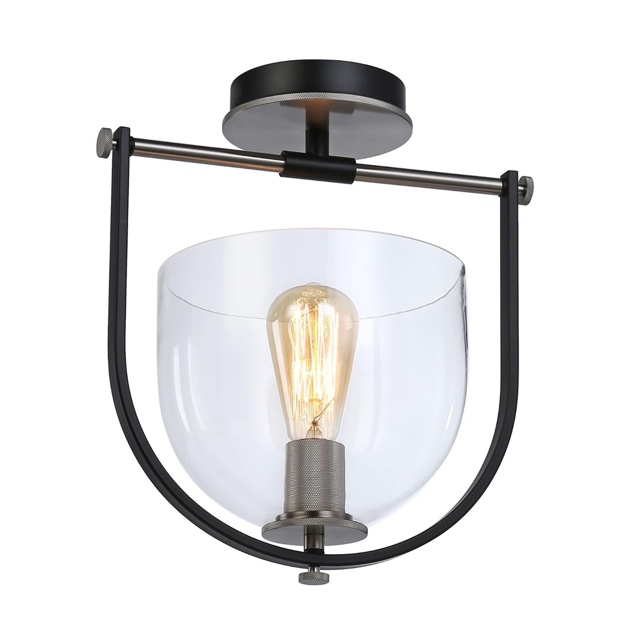 Kevin Kraemer Cheshire 12 Inch 1 Light Semi Flush Mount,