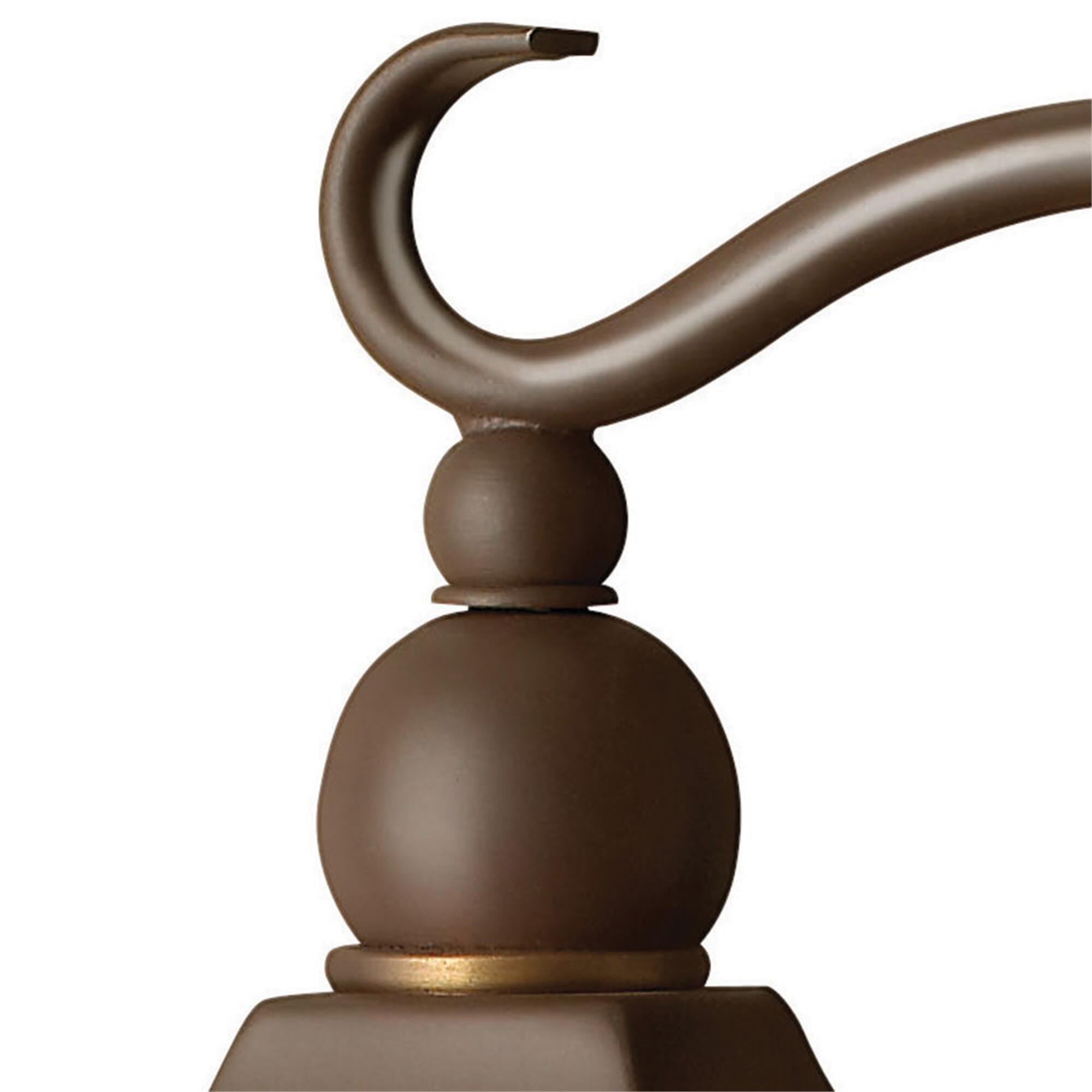 Shown in Copper Bronze finish and Clear Seedy glass