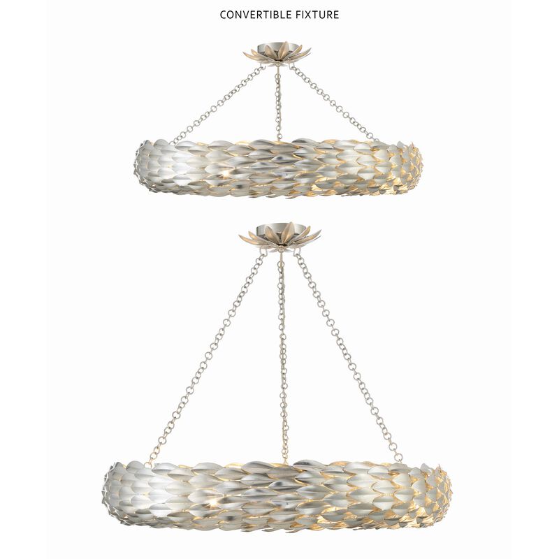 Broche Large Pendant Light by Crystorama