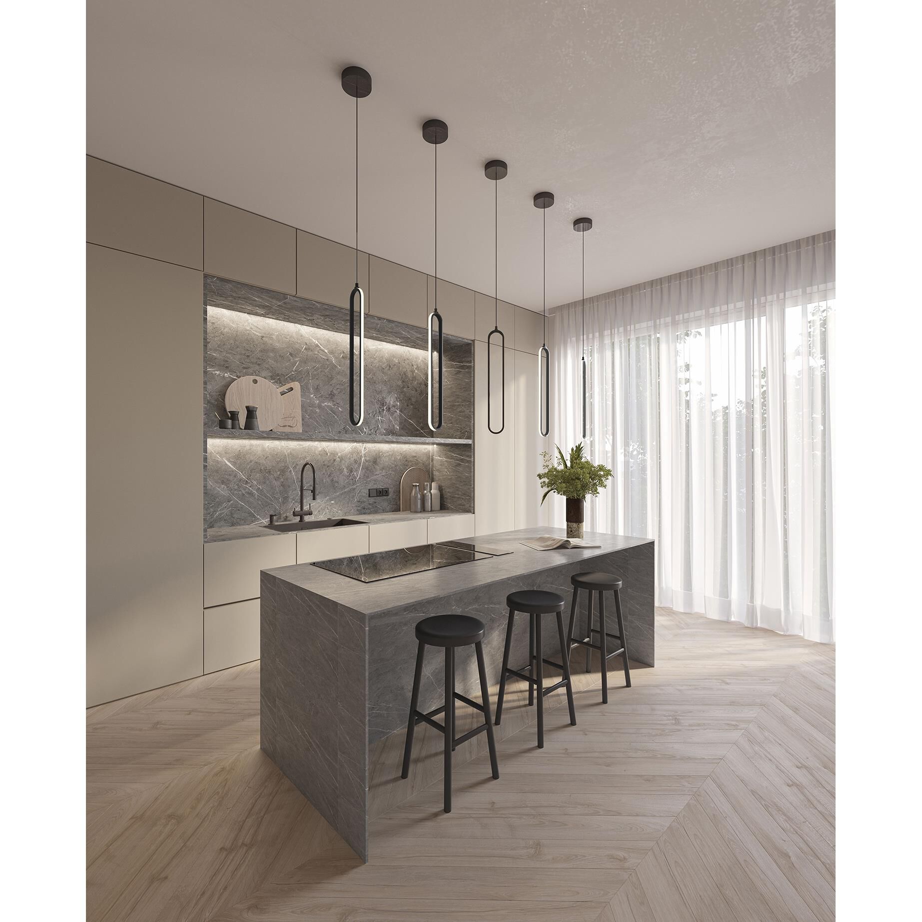 Sienna 4 Inch Multi Light Pendant by AFX Lighting