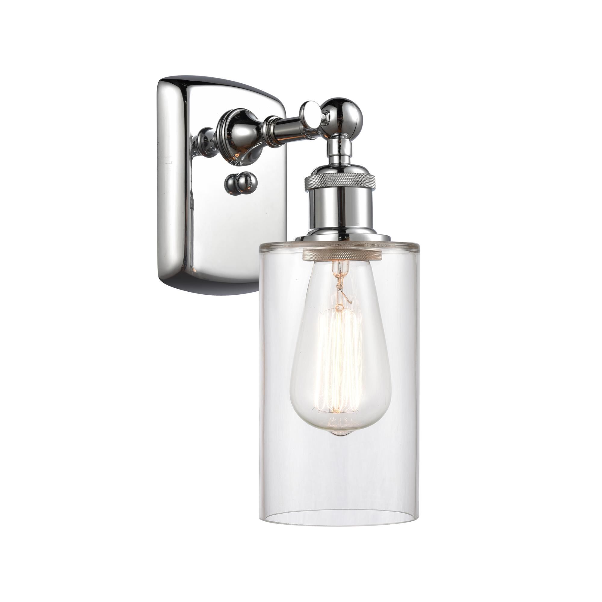 Shown in Polished Chrome finish and Drum glass and Glass shade
