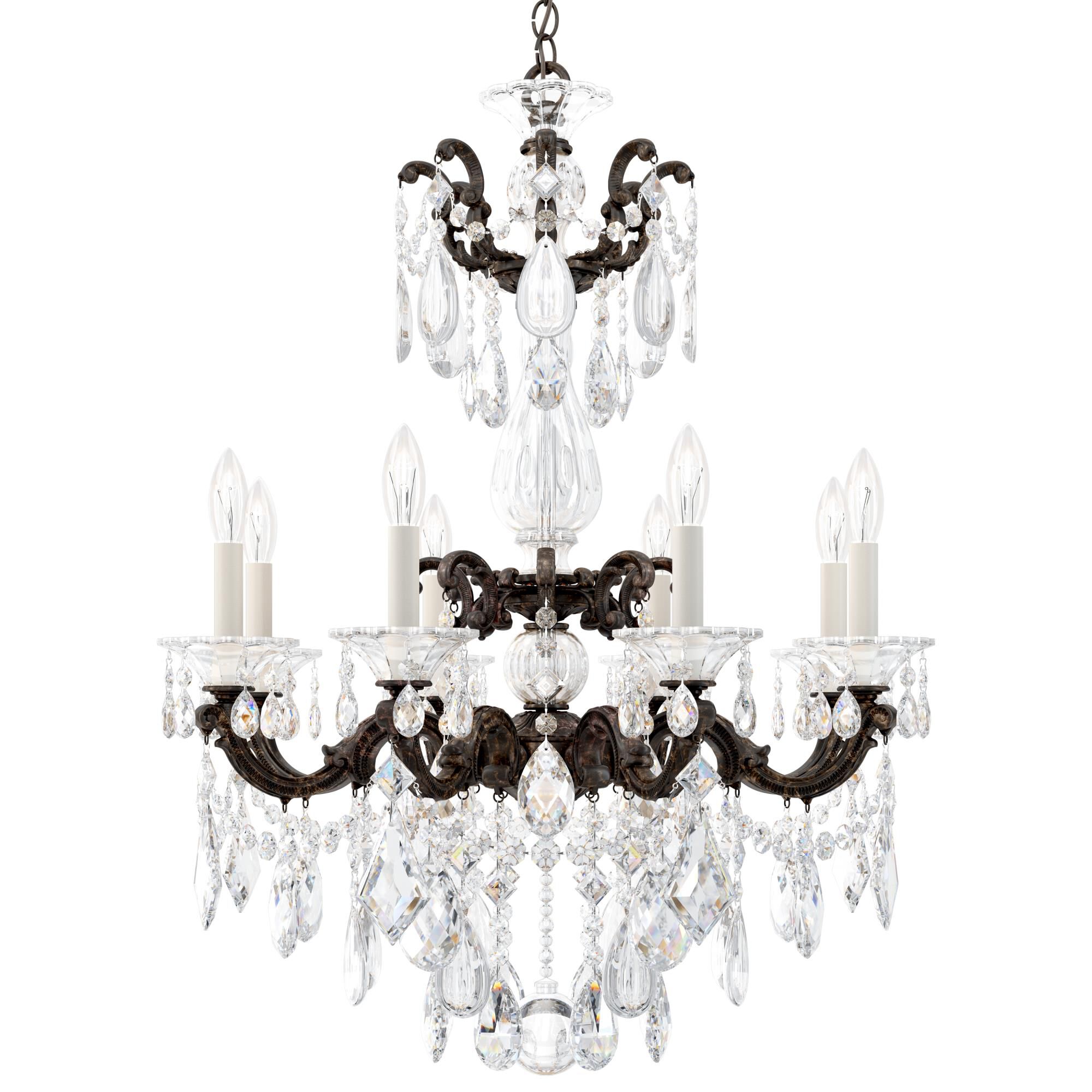 La Scala 25 Inch 8 Light Chandelier by Schonbek