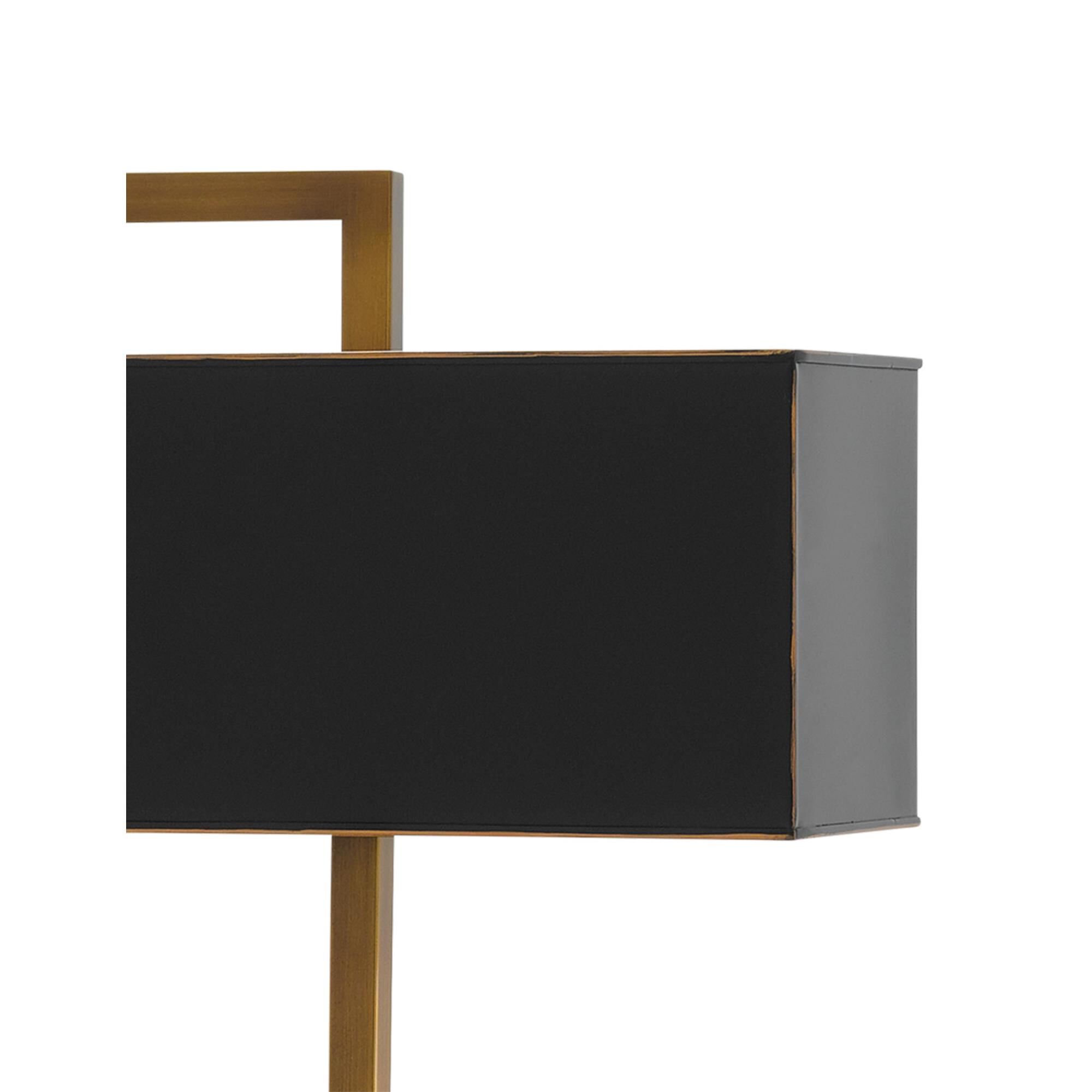 Shown in Antique Brass-Oil Rubbed Bronze finish and Metal Shade shade
