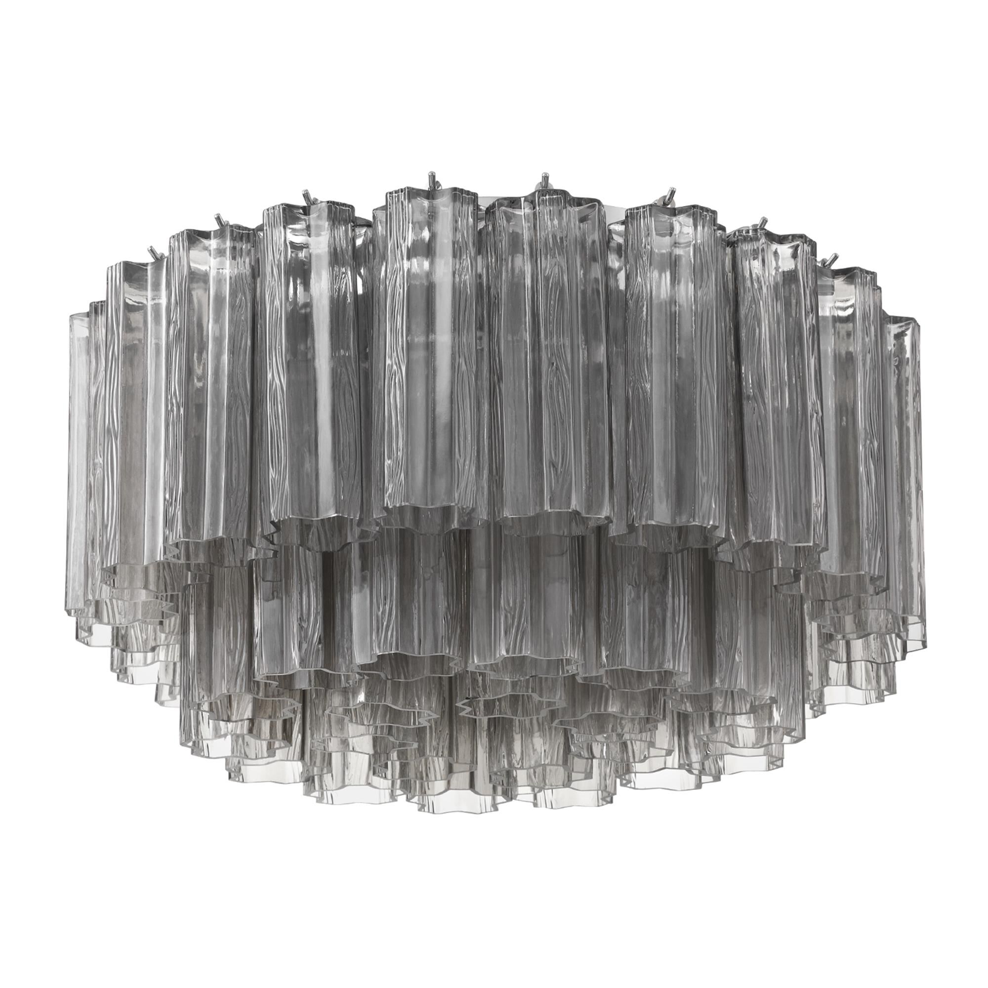 Shown in Polished Chrome finish and Tronchi Smoke glass