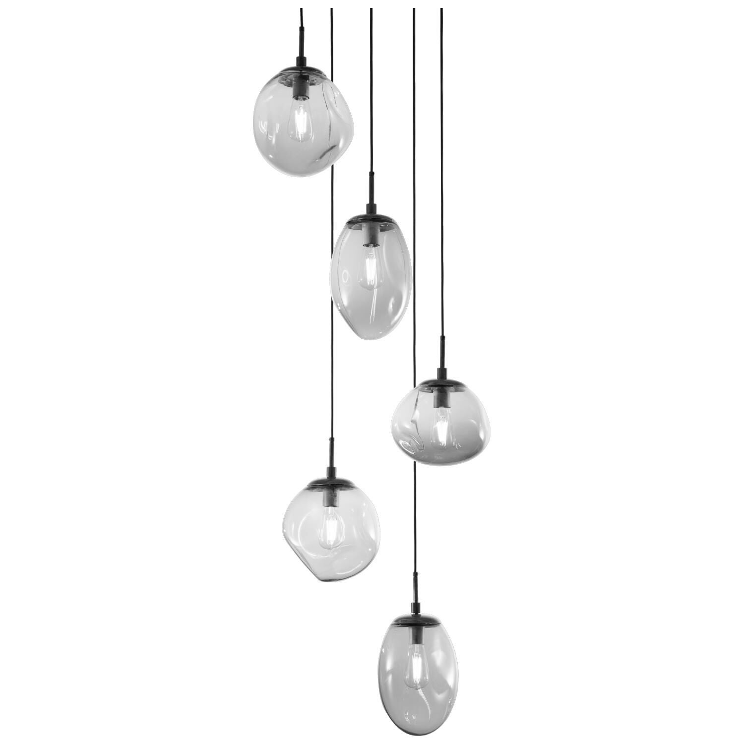 Levi Wilson Nebula 24 Inch 5 Light Multi Light Pendant by Hammerton Studio