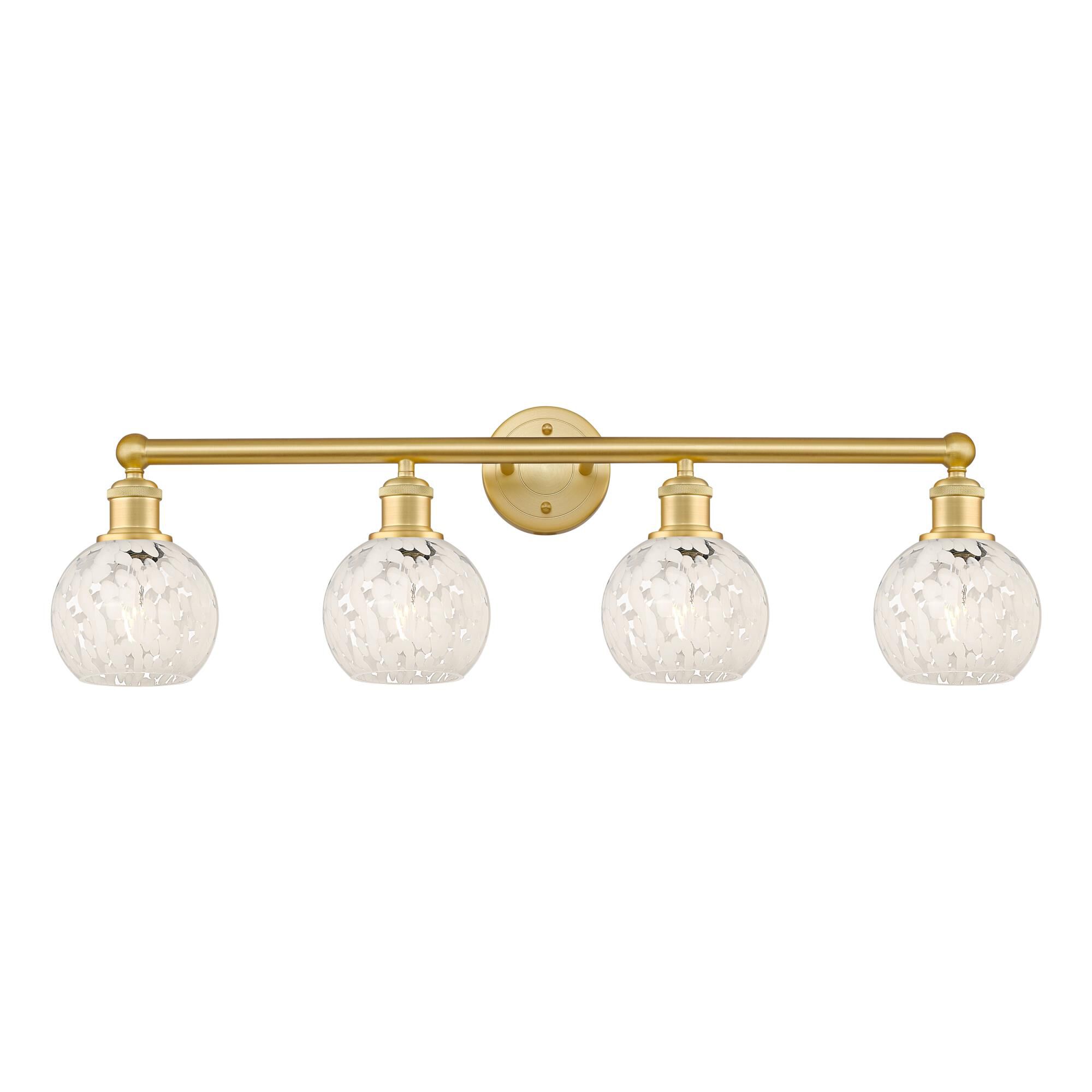 Bruno Marashlian White Mouchette 33 Inch Bath Vanity Light by Innovations Lighting