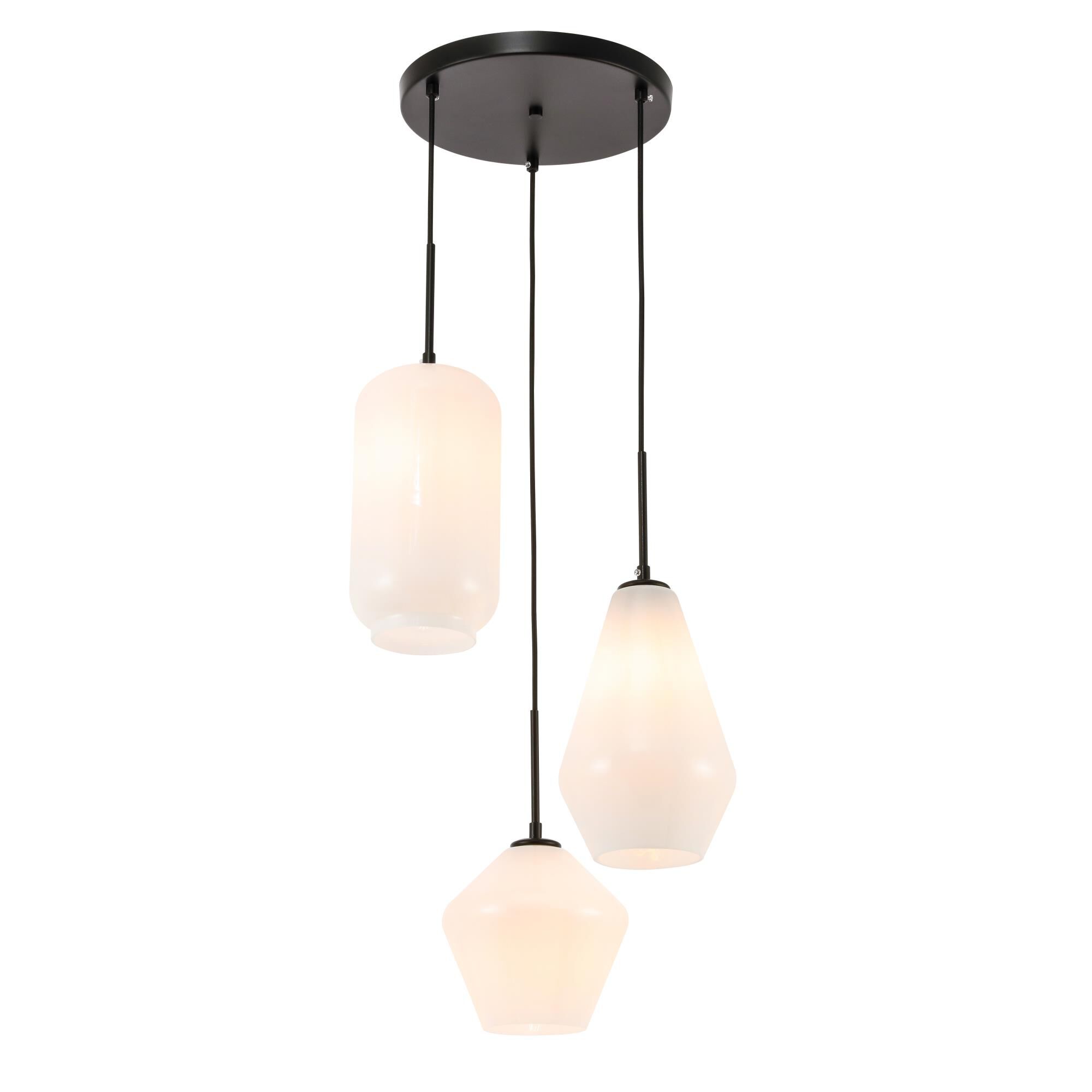 Gene 17 Inch Multi Light Pendant by Elegant Lighting