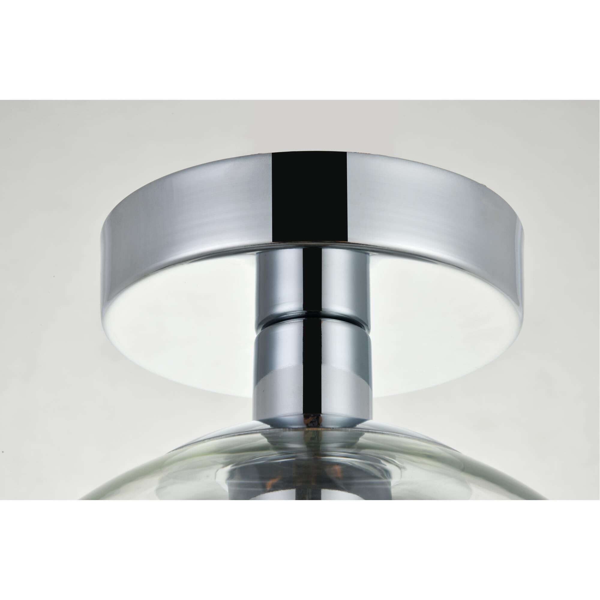 Baxter 8 Inch Semi Flush Mount by Elegant Lighting