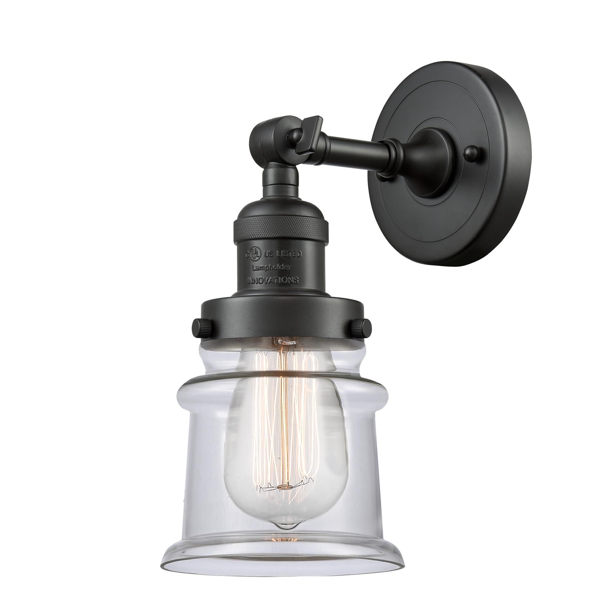 Shown in Oil Rubbed Bronze finish and Clear glass