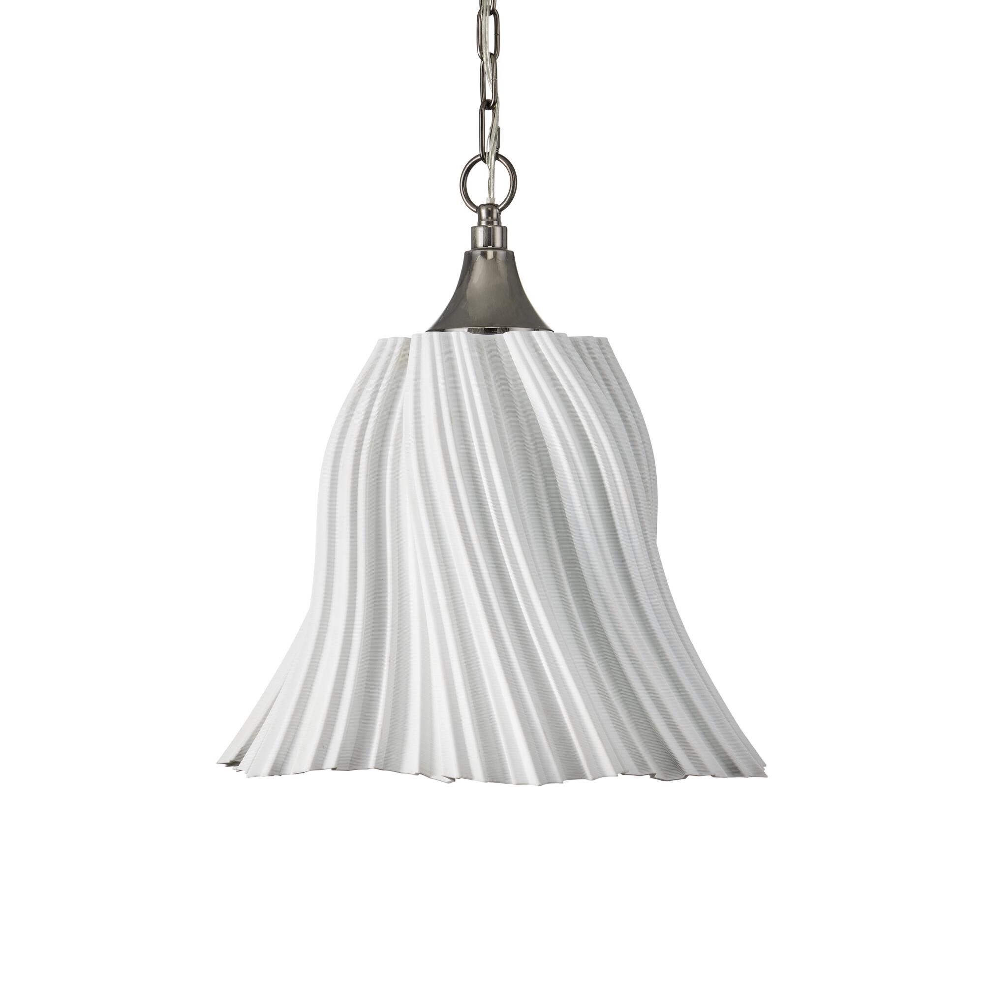 Shown in White and Antique Brushed Nickel finish