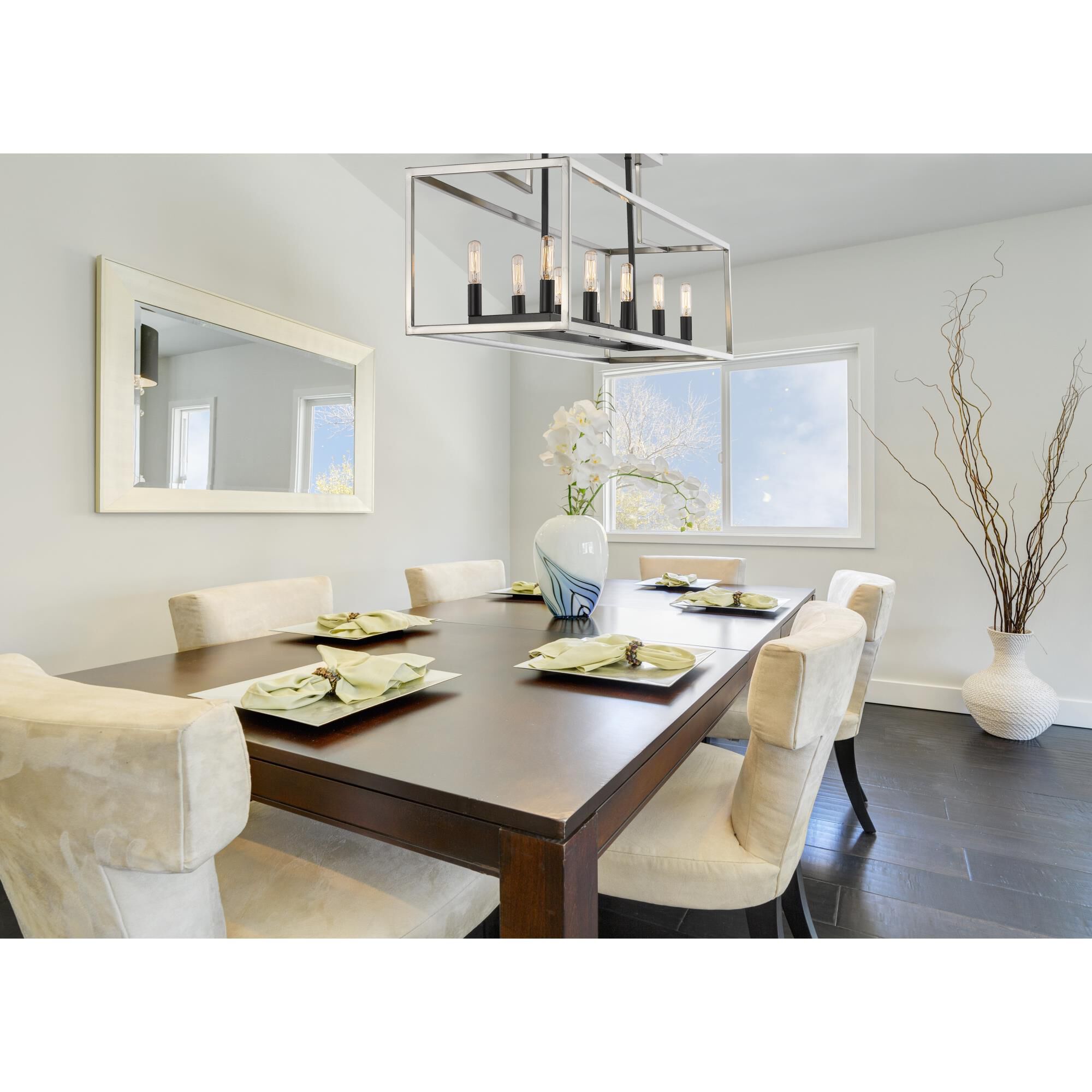 Quadra 50 Inch 10 Light Linear Suspension Light by Z-Lite