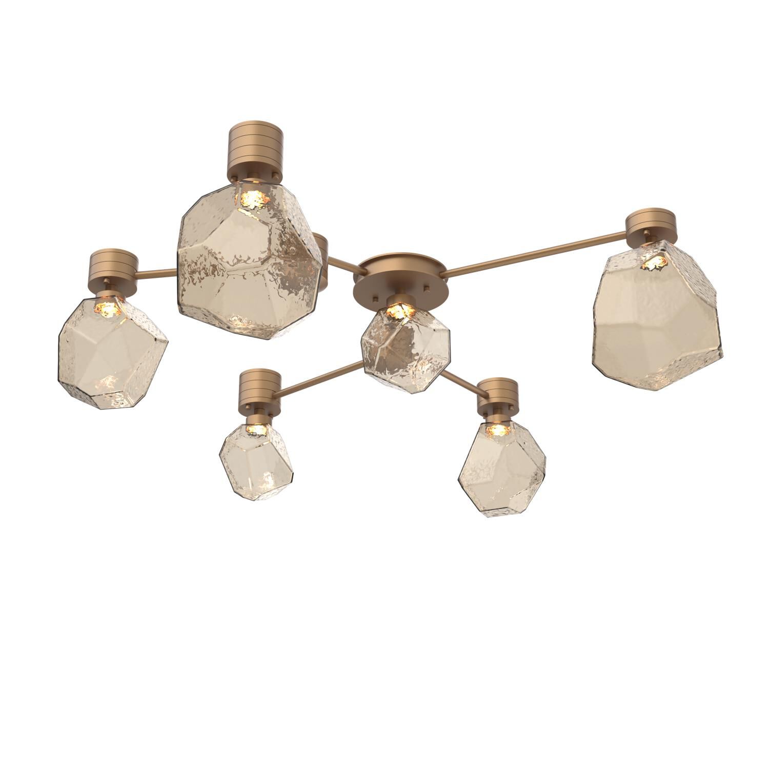 Shown in Novel Brass finish and Bronze glass