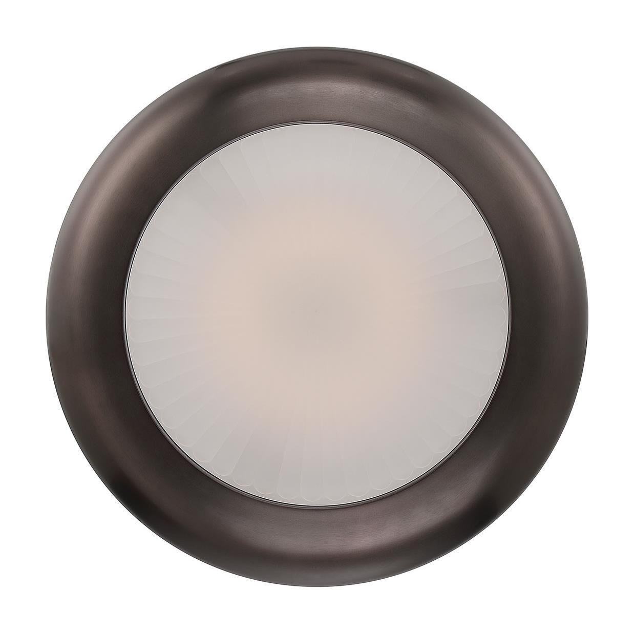 Shown in Harlow Bronze finish and Etched glass