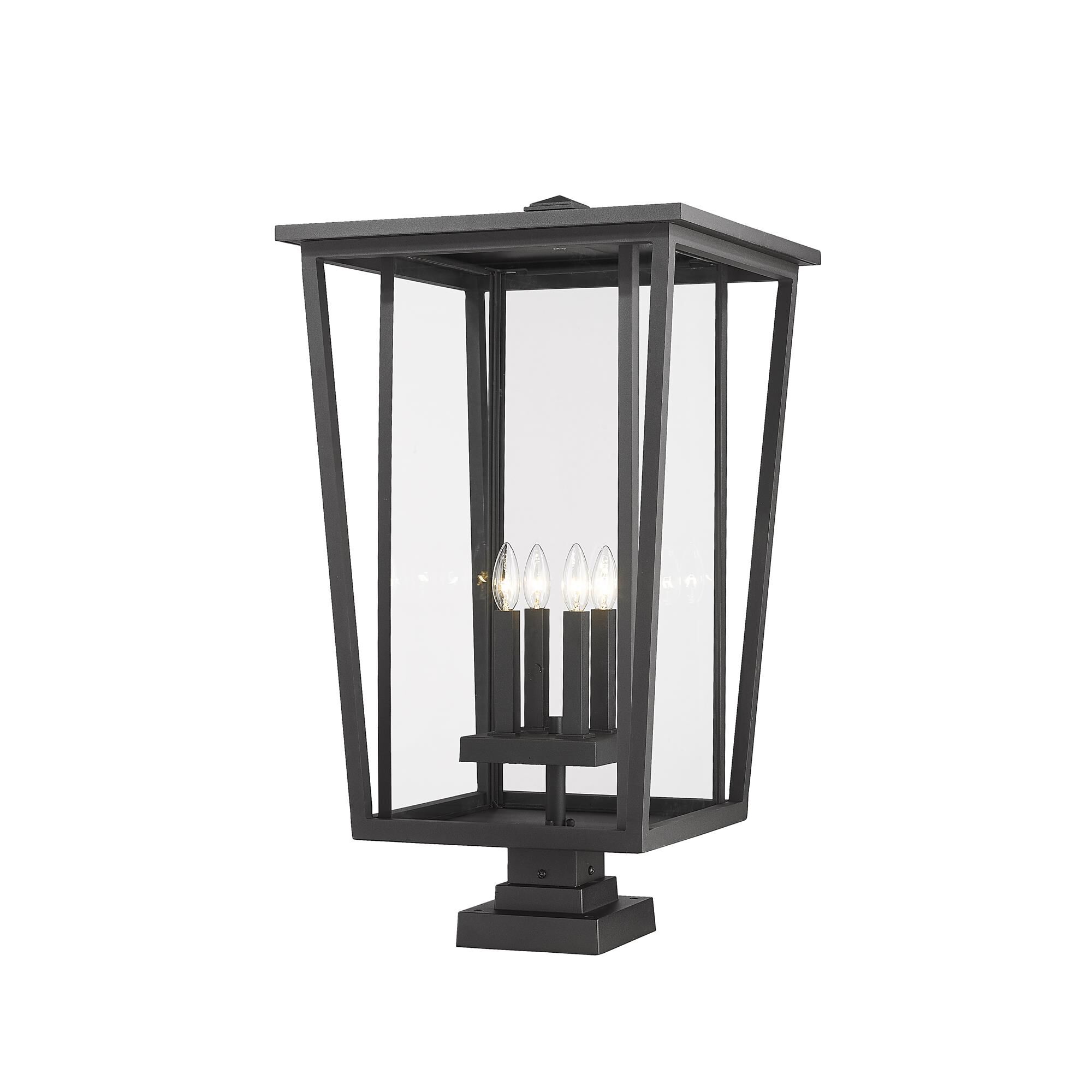 Seoul 32 Inch Tall 4 Light Outdoor Pier Lamp by Z-Lite