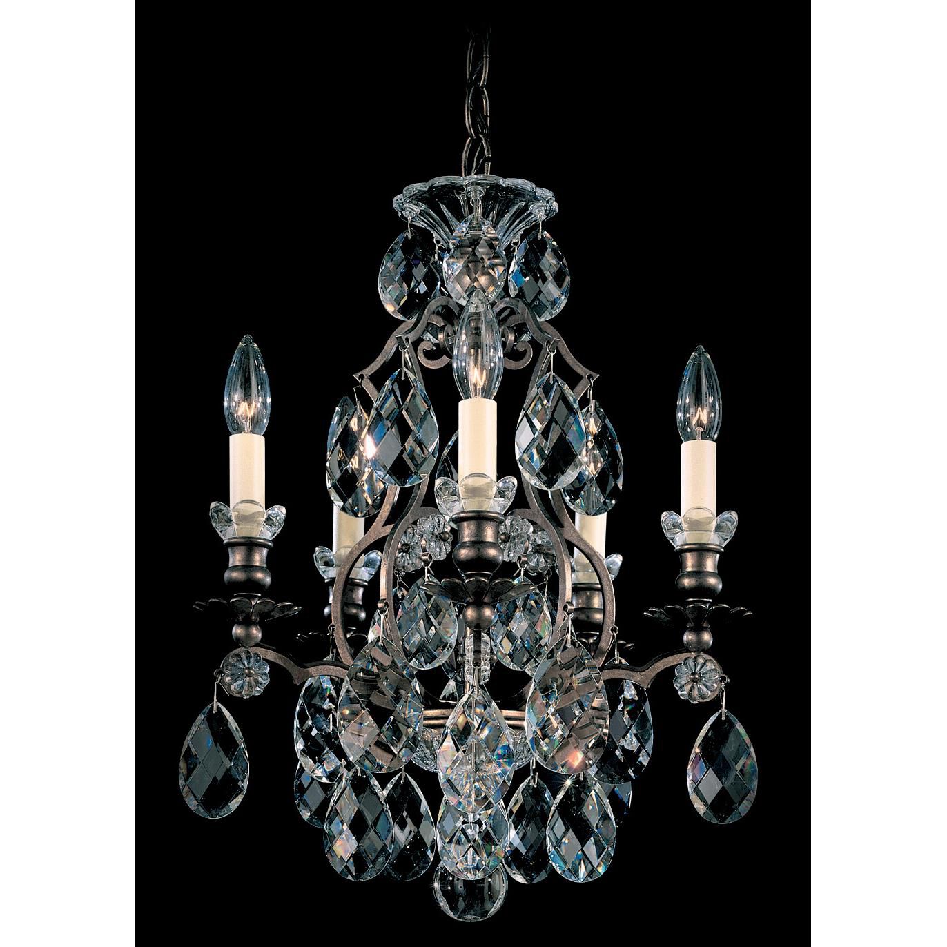 Renaissance 14 Inch 5 Light Mini Chandelier by Schonbek