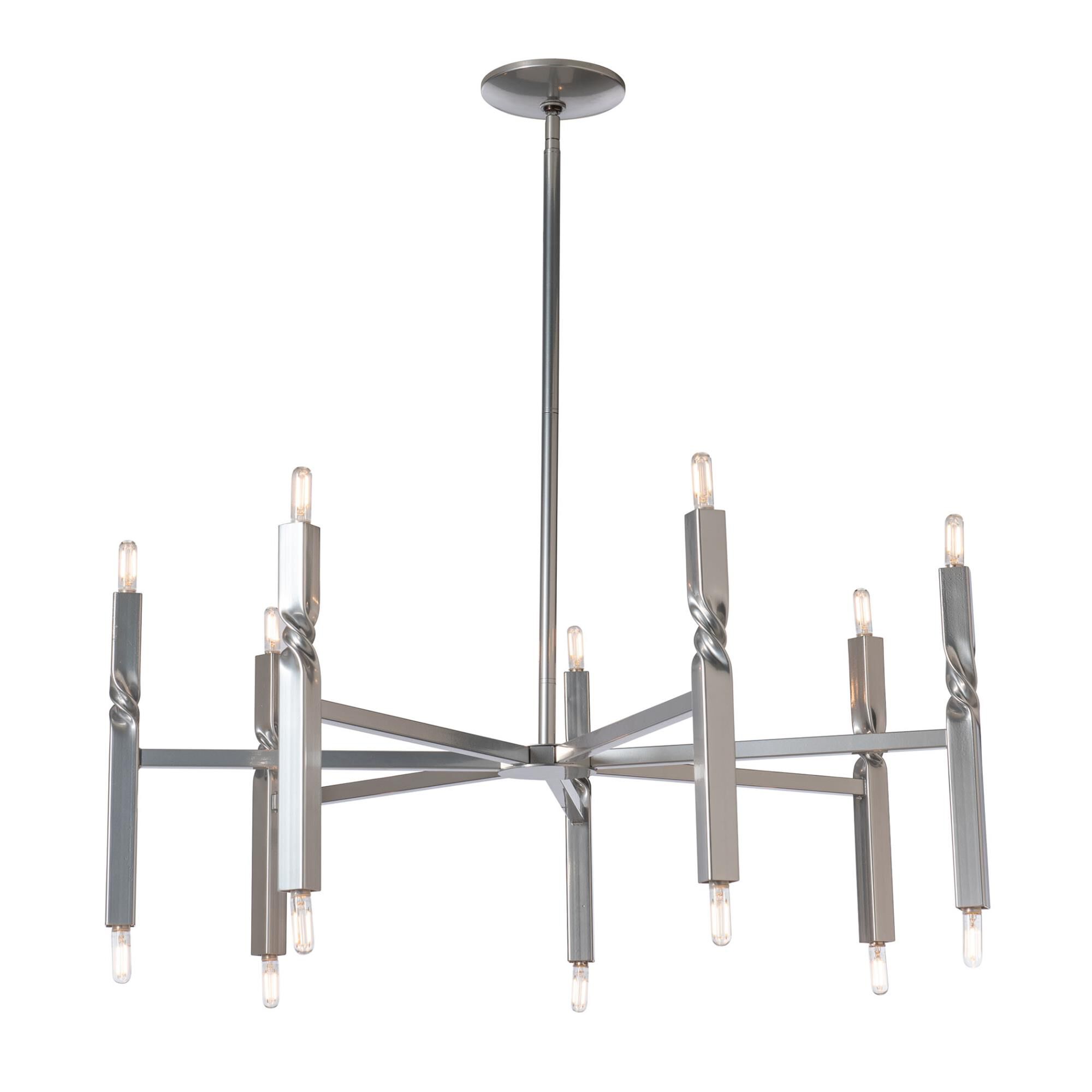 Helix 37 Inch 14 Light Chandelier by Hubbardton Forge