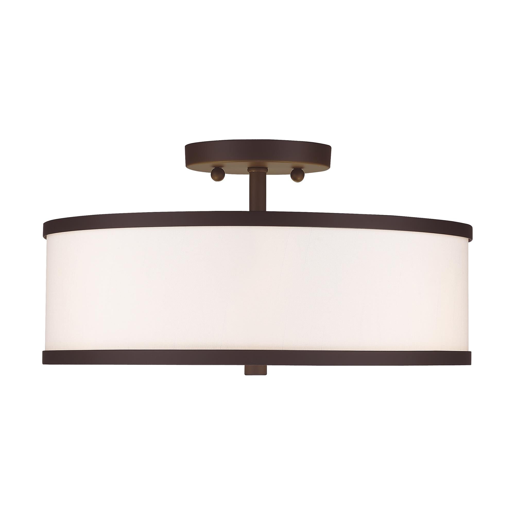 Park Ridge 15 Inch 3 Light Semi Flush Mount by Livex Lighting