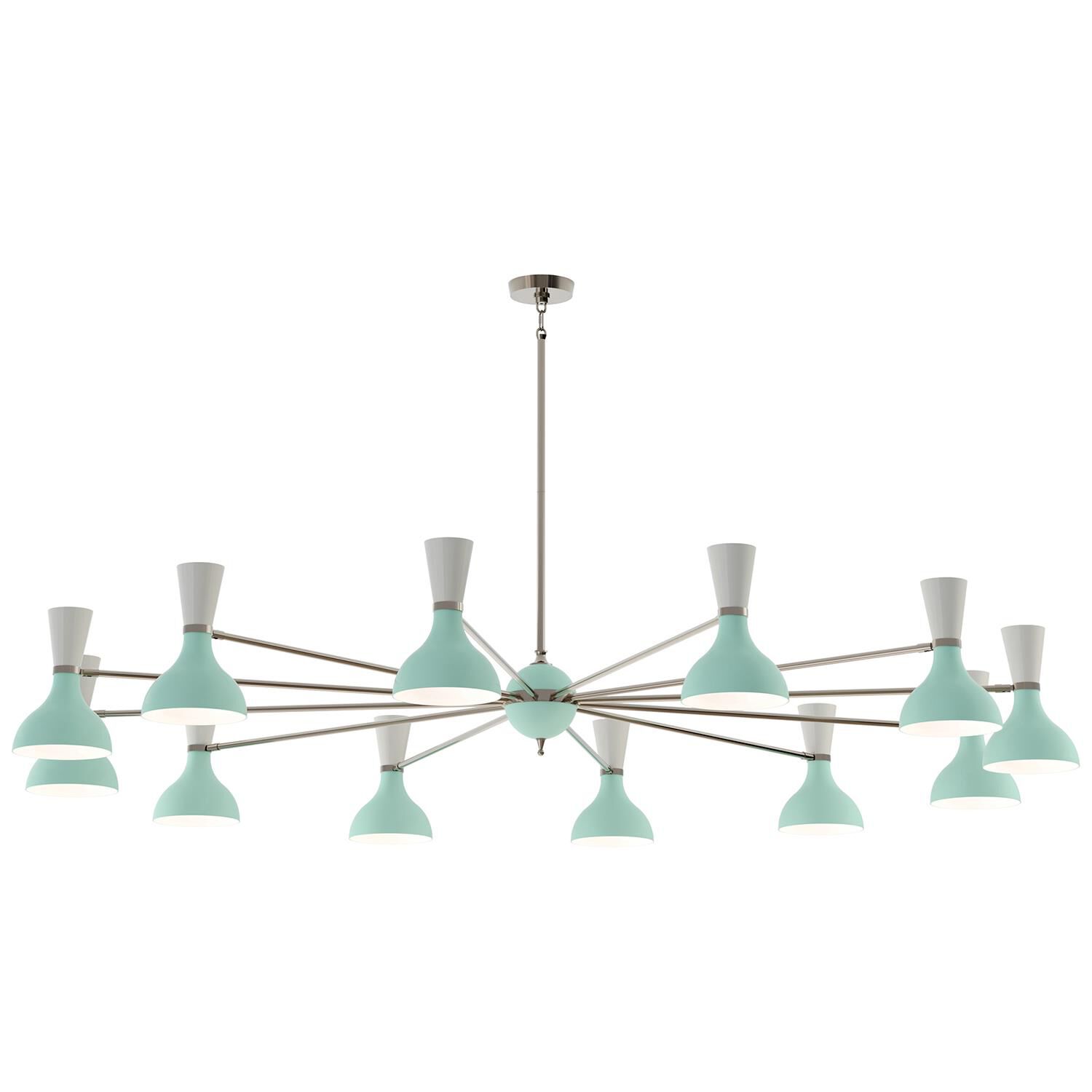 Shown in Polished Nickel Mint finish and Mint and Lily shade