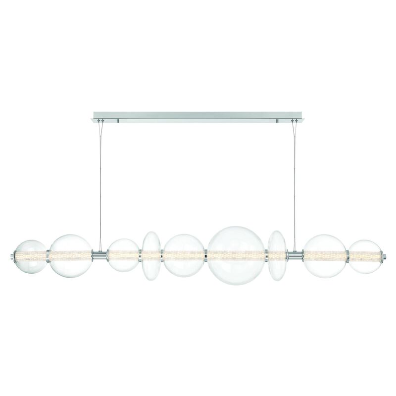 Atomo Large Linear Chandelier by Eurofase Lighting