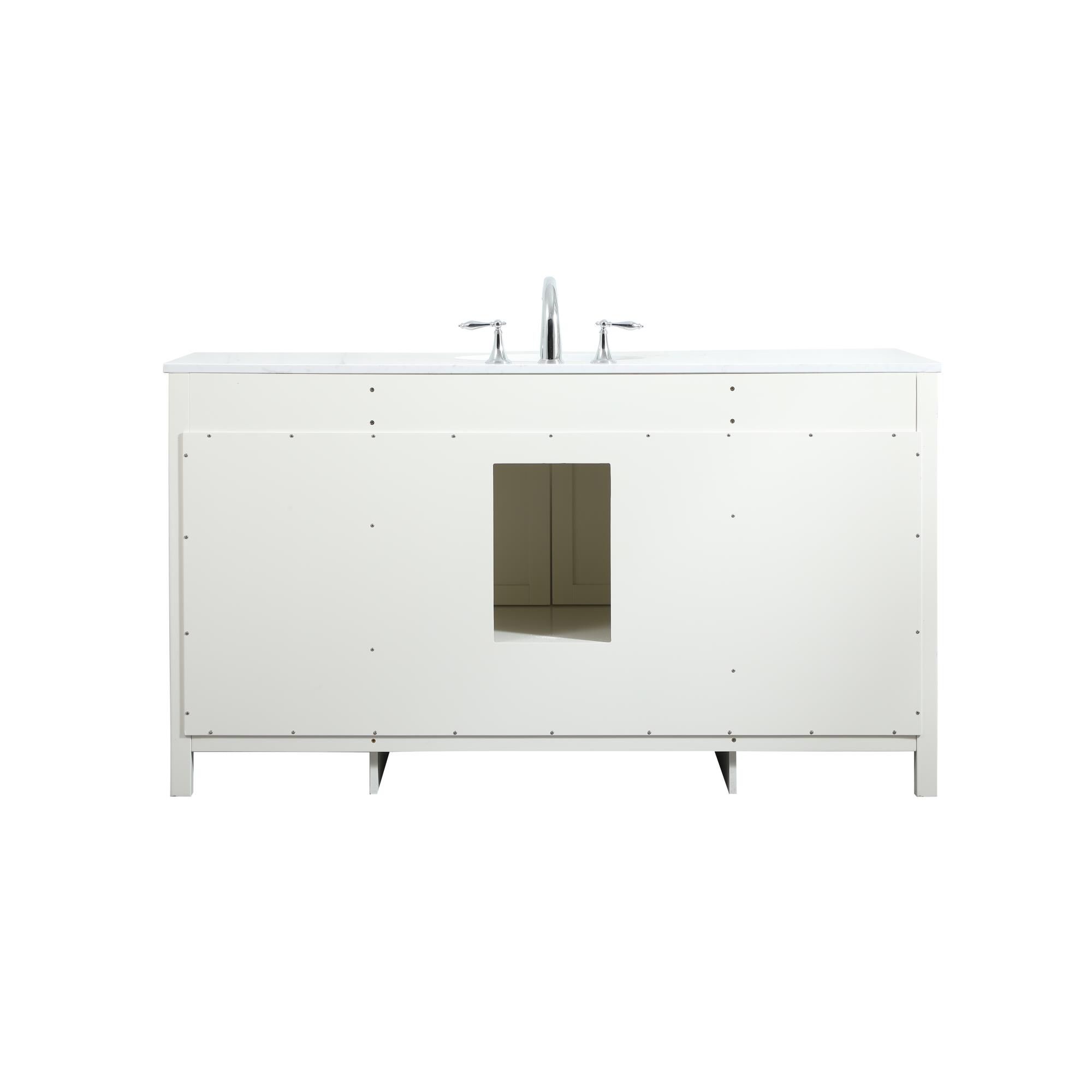 Shown in White finish