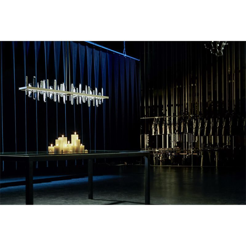 Solitude Medium Linear Chandelier by Hubbardton Forge