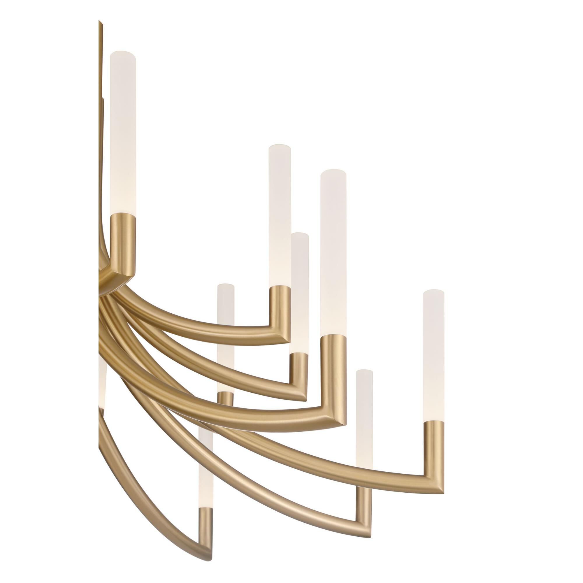 Shown in Gold finish and Frosted Acrylic glass