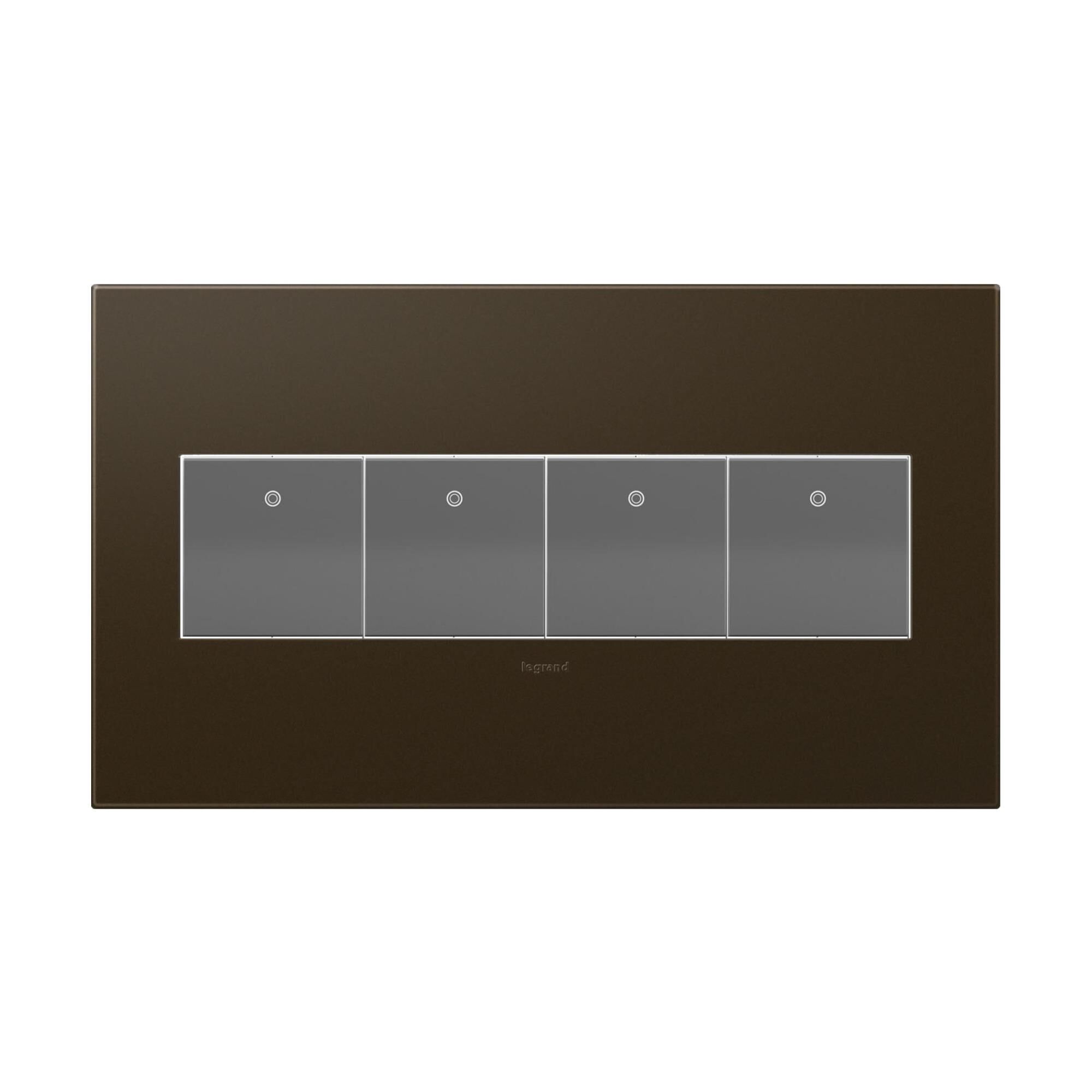 adorne Plastics 4 Gang Wall Plate by Legrand