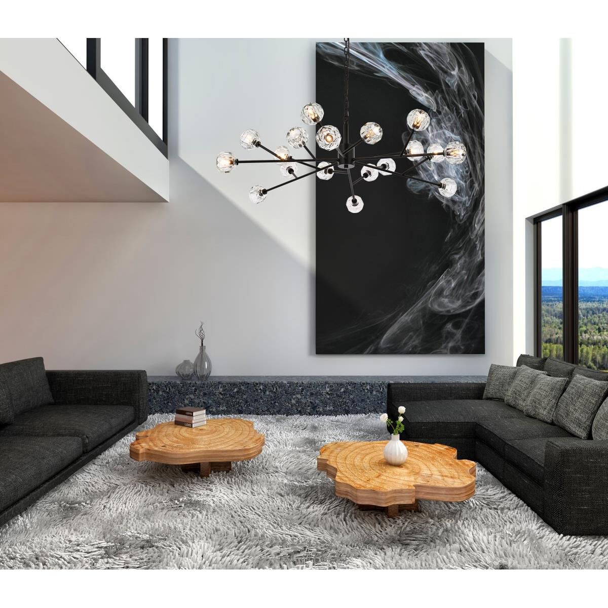 Graham 48 Inch LED Large Pendant by Elegant Lighting