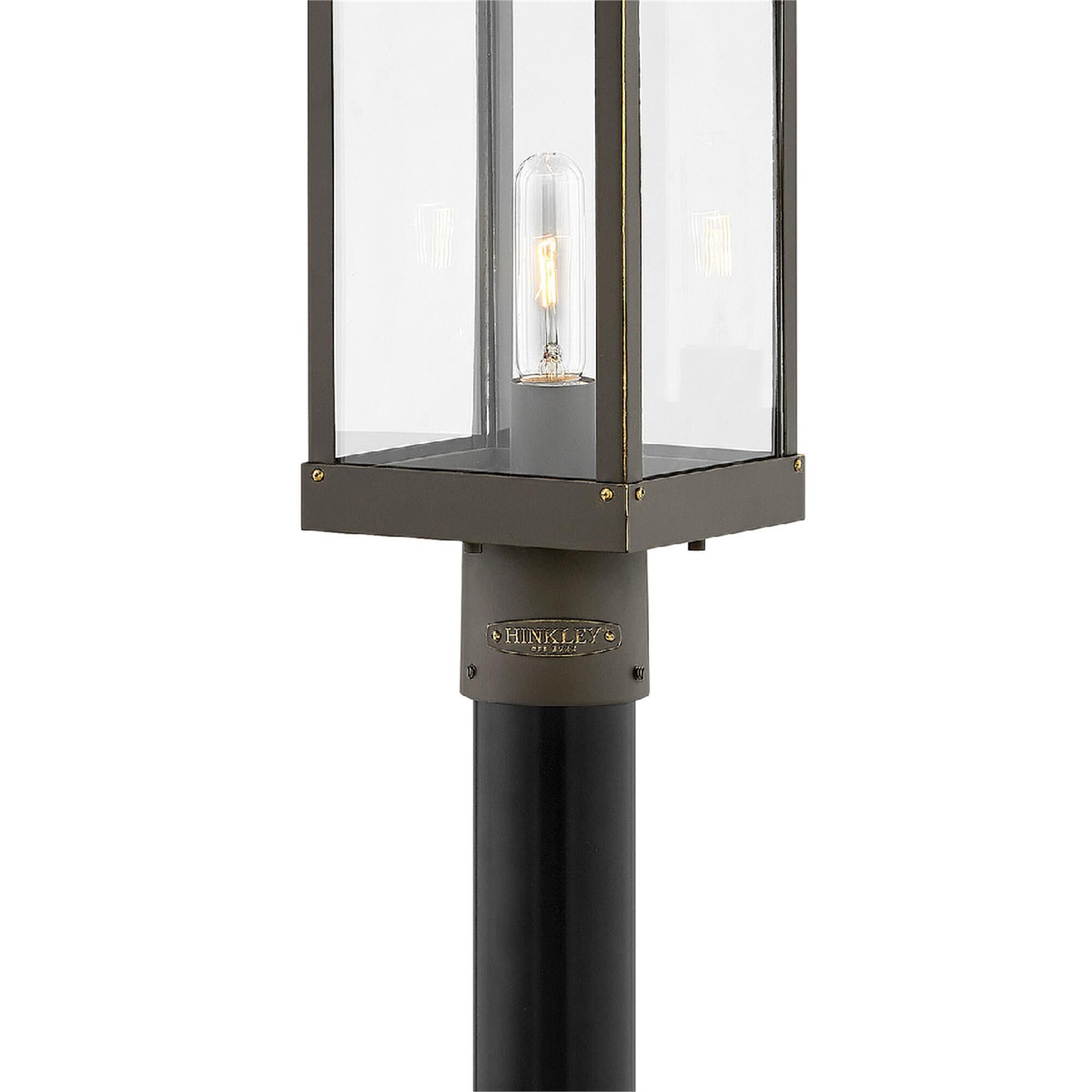 Shown in Oil Rubbed Bronze finish and Clear glass and 120 Volt accent