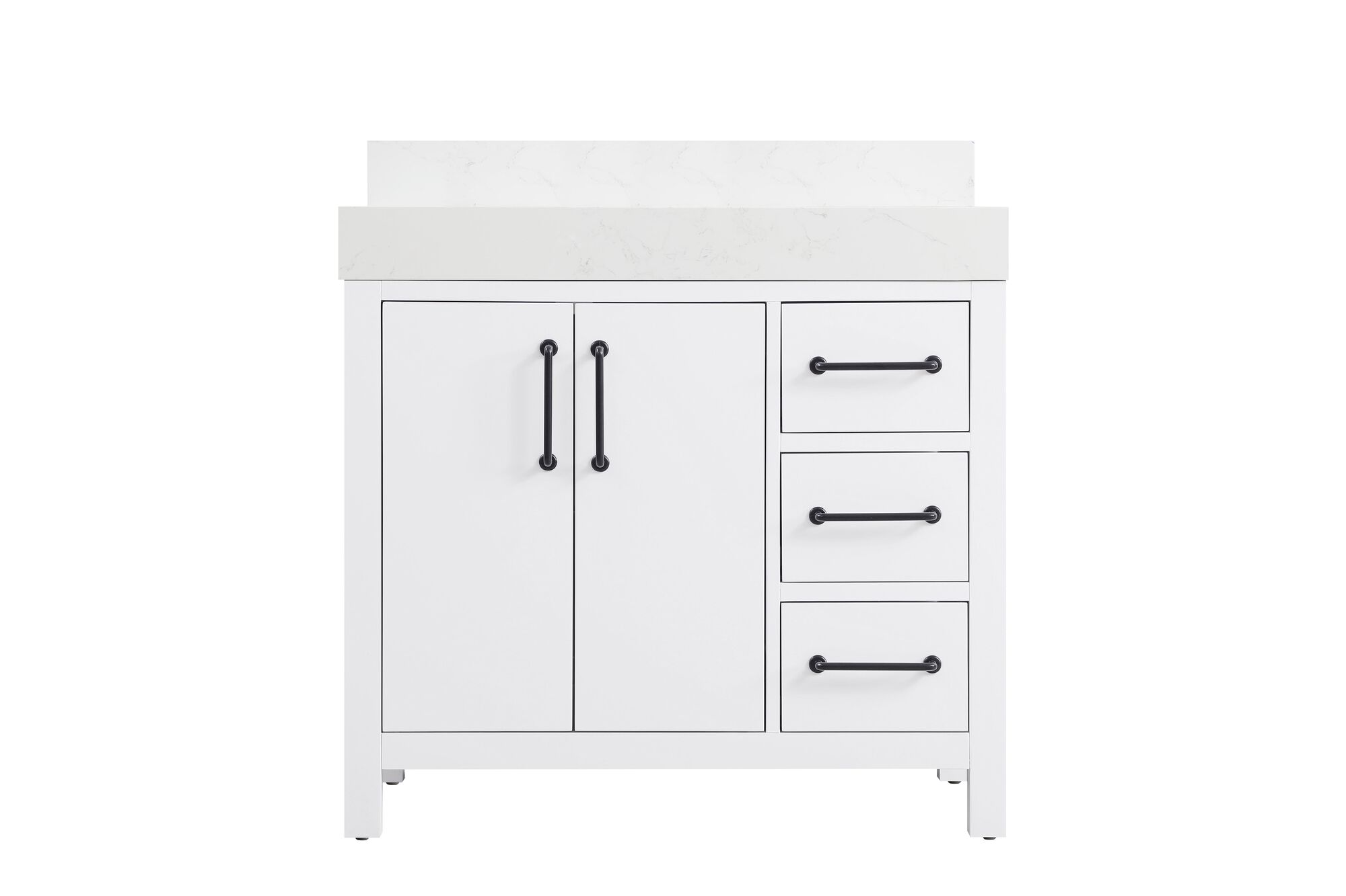 Shown in White finish
