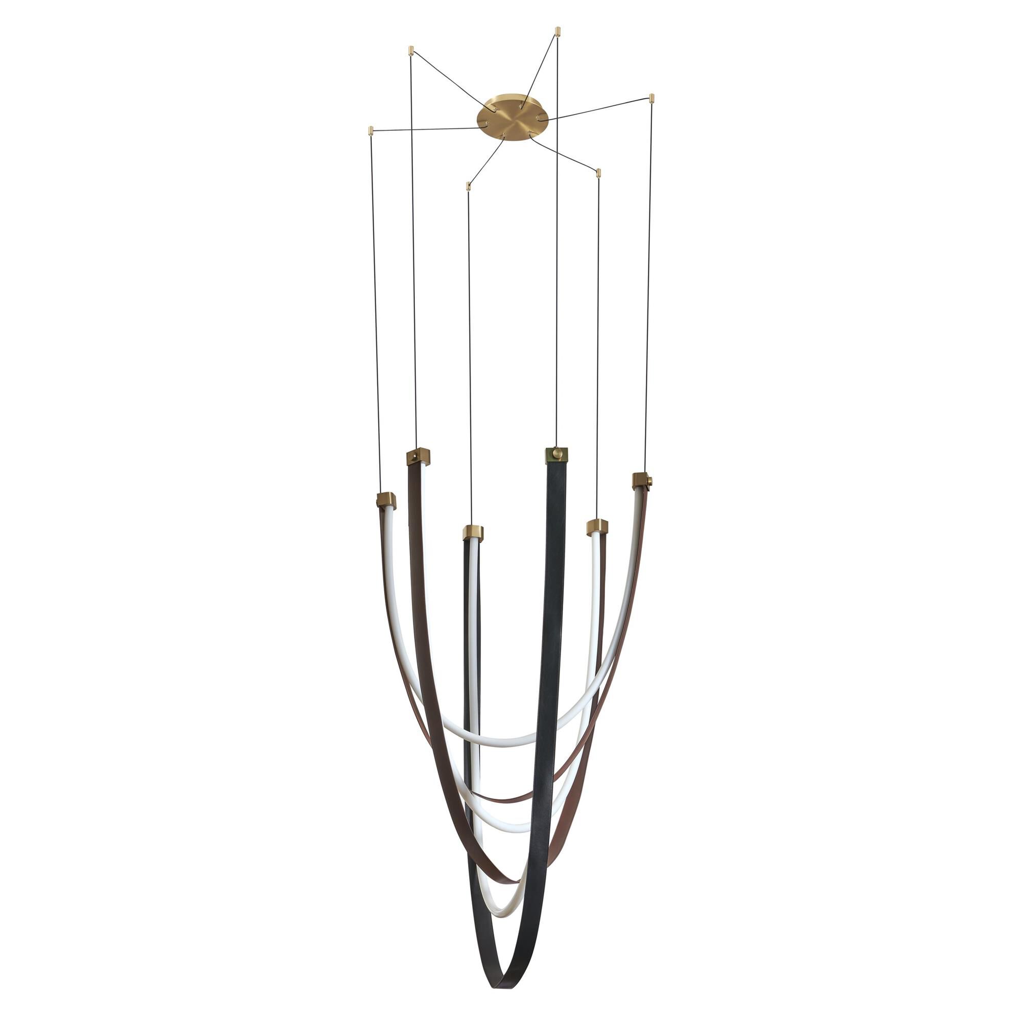 Shown in Champagne Gold finish and White shade