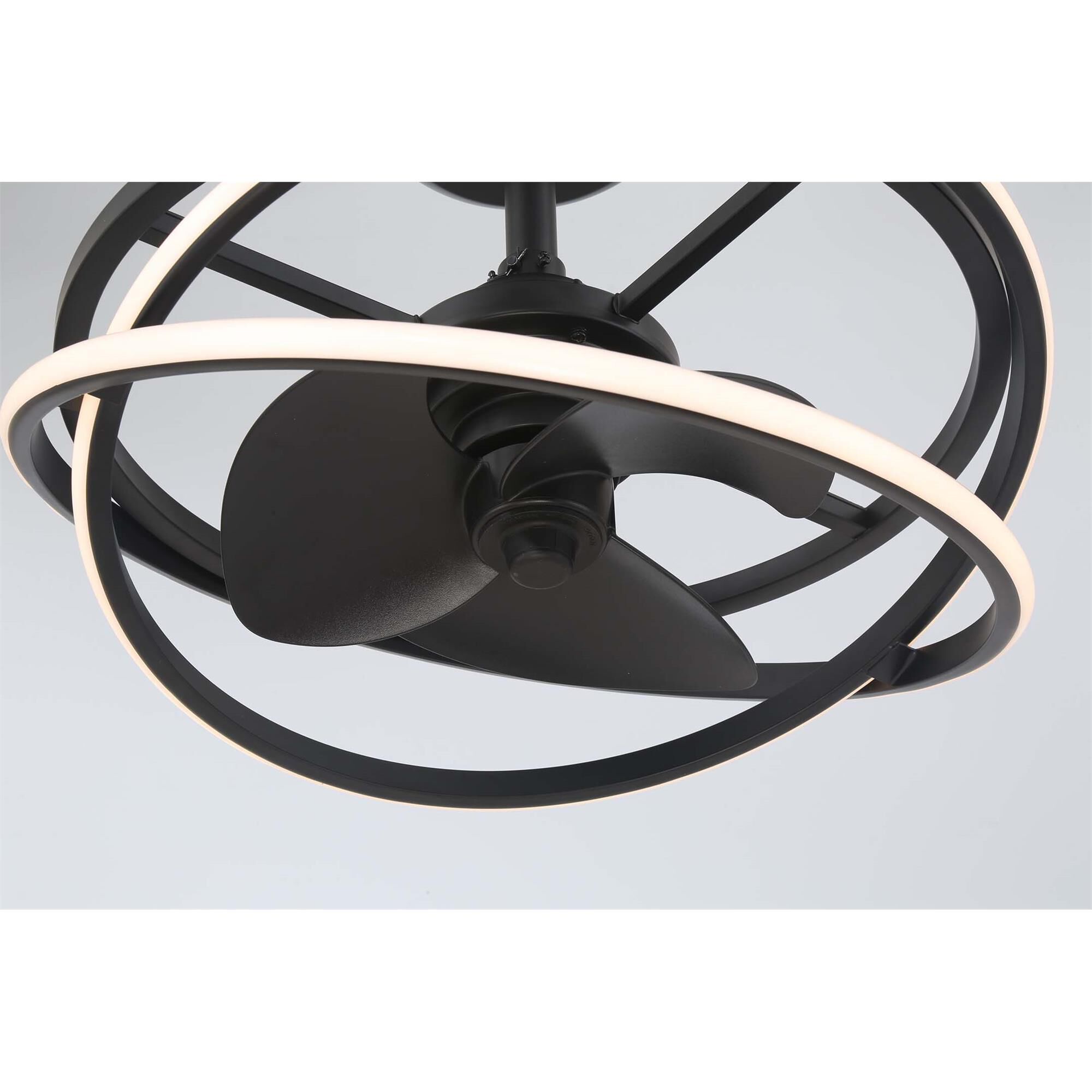 Cirro 20 Inch Chandelier Ceiling Fan with Light Kit,