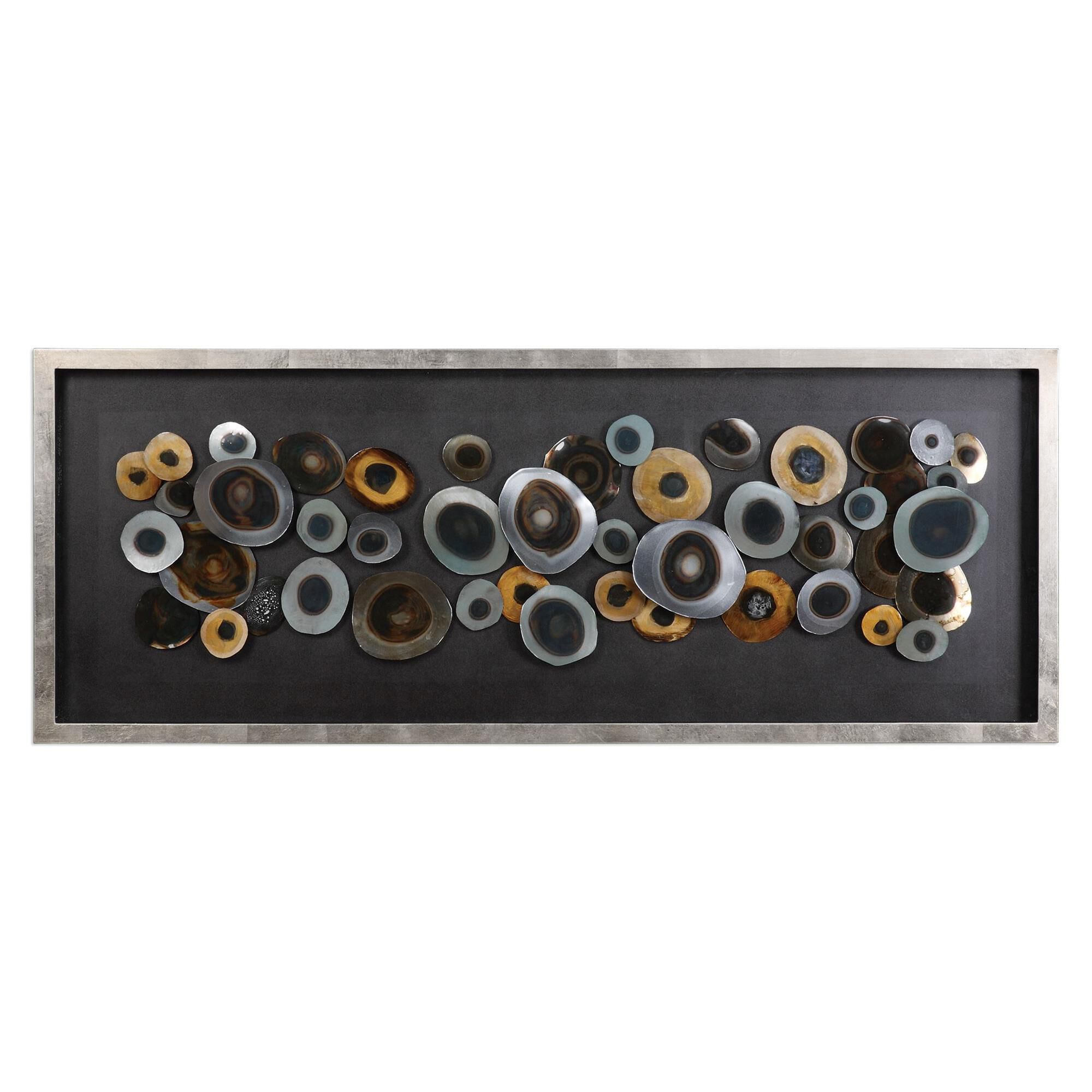Shown in Silver-Brown-Antique Gold-Antiqued Silver Leaf finish