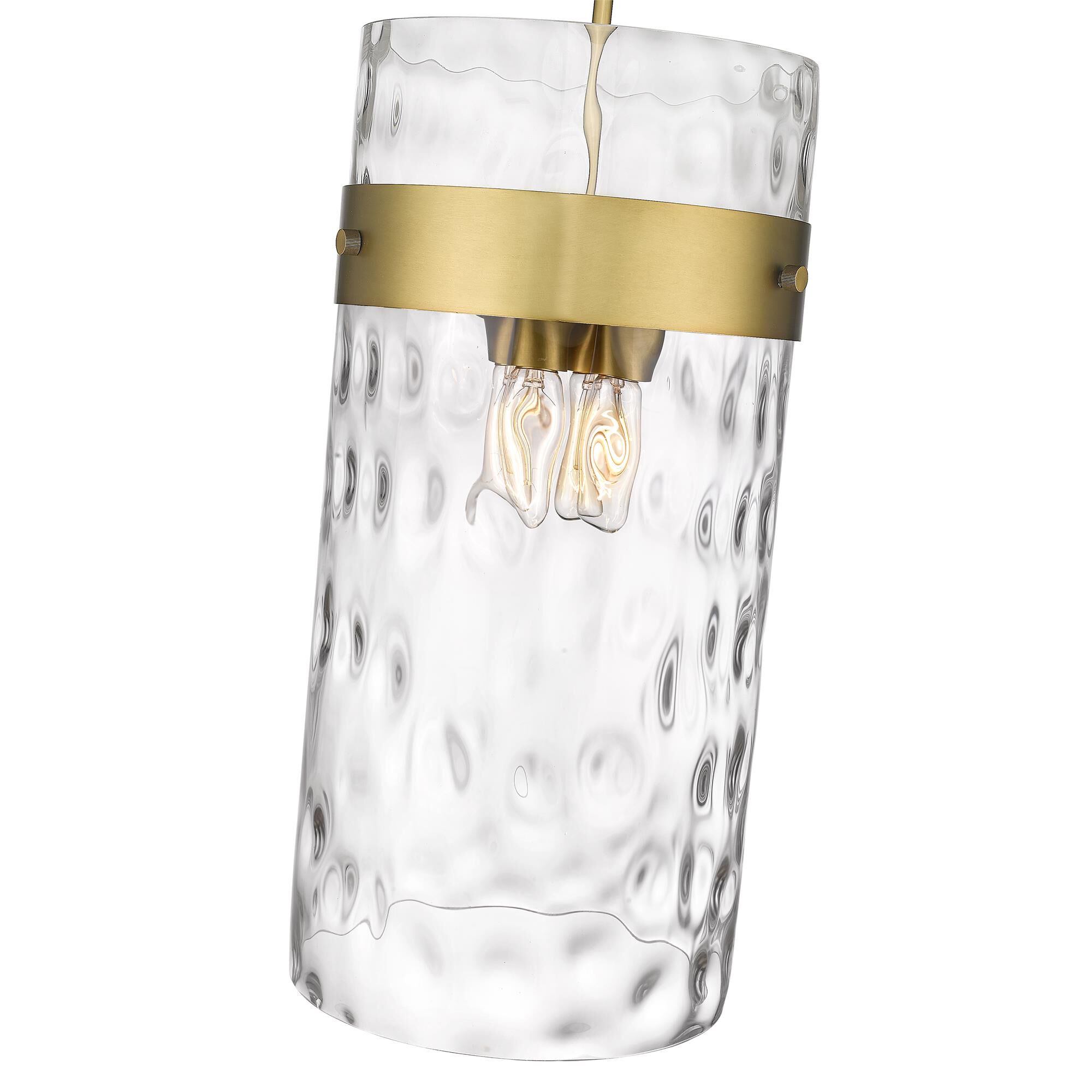 Shown in Rubbed Brass finish and Glass shade