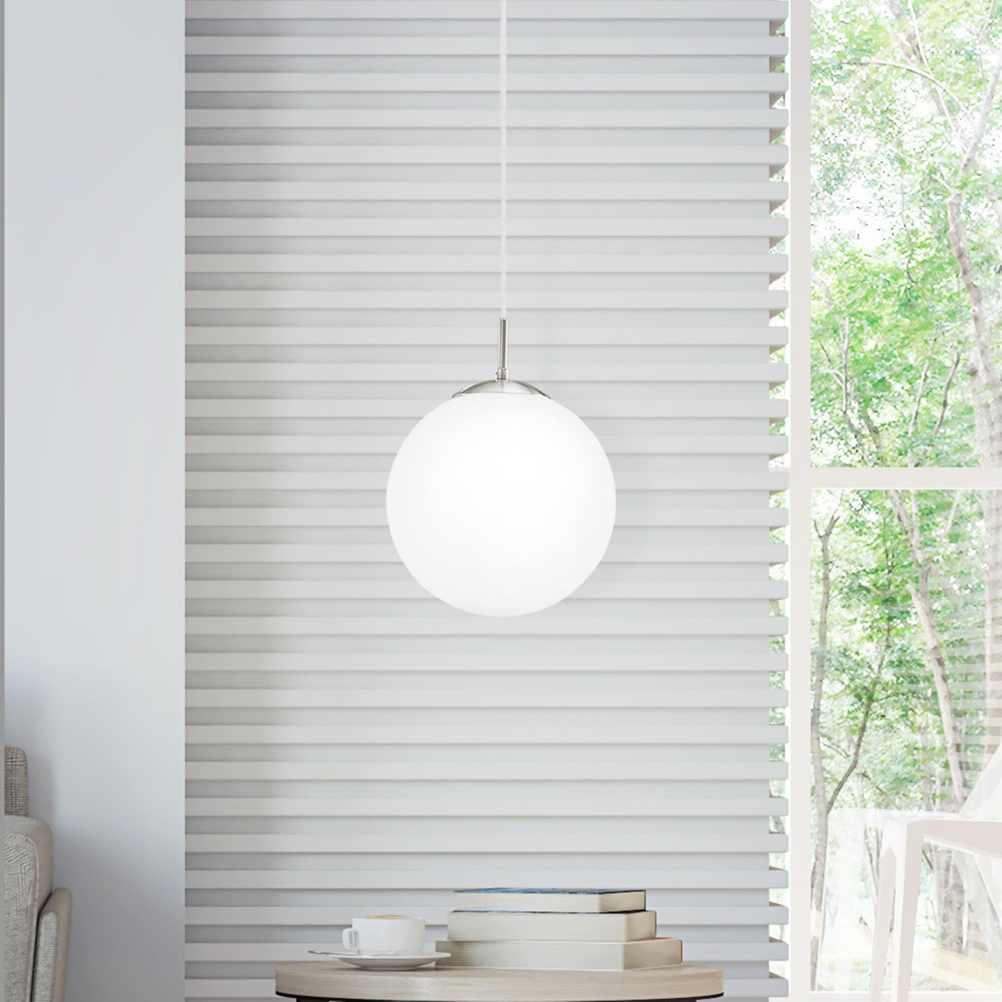 Shown in Matte Nickel finish and Opal glass