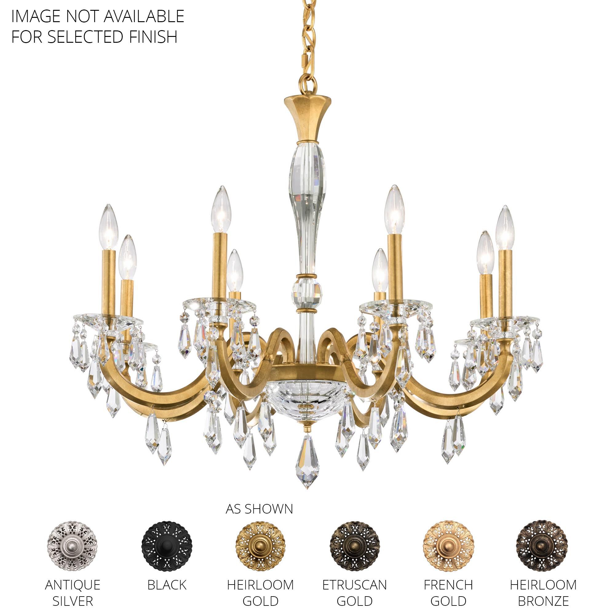 Napoli 32 Inch 8 Light Chandelier by Schonbek