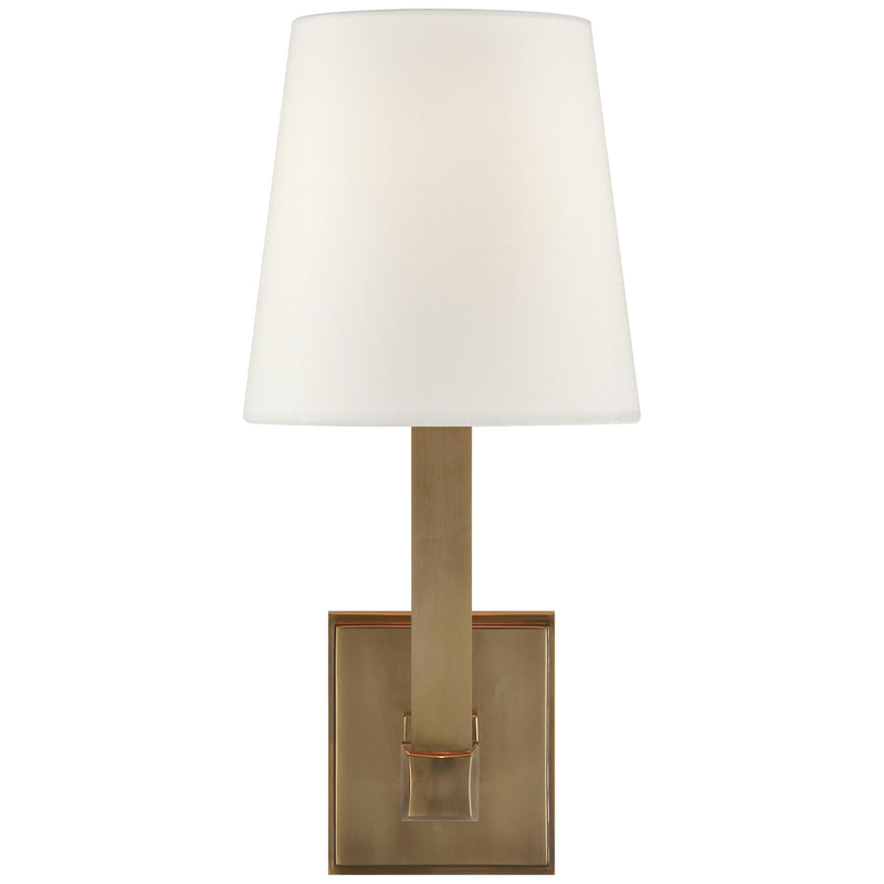 Visual Comfort Signature Collection Chapman & Myers Square Tube 14 Inch Wall Sconce