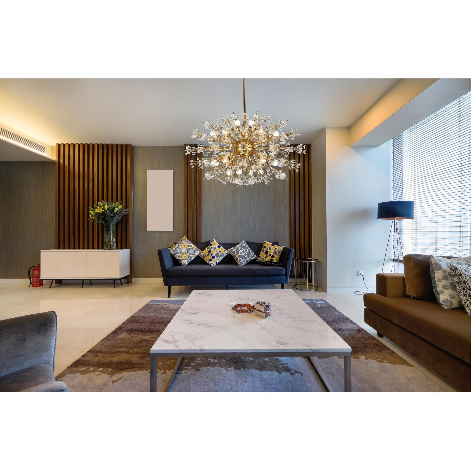 Vera 36 Inch Large Pendant by Elegant Lighting