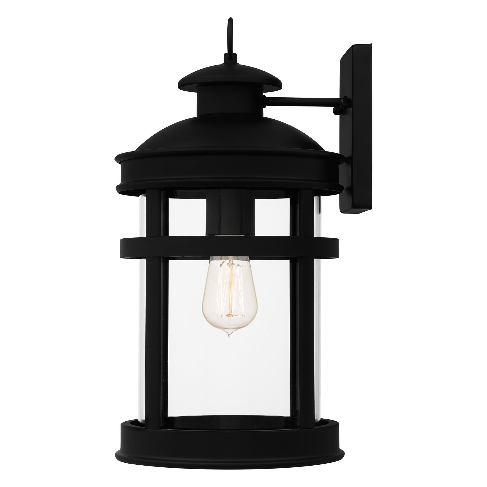 Shown in Matte Black finish and Clear glass