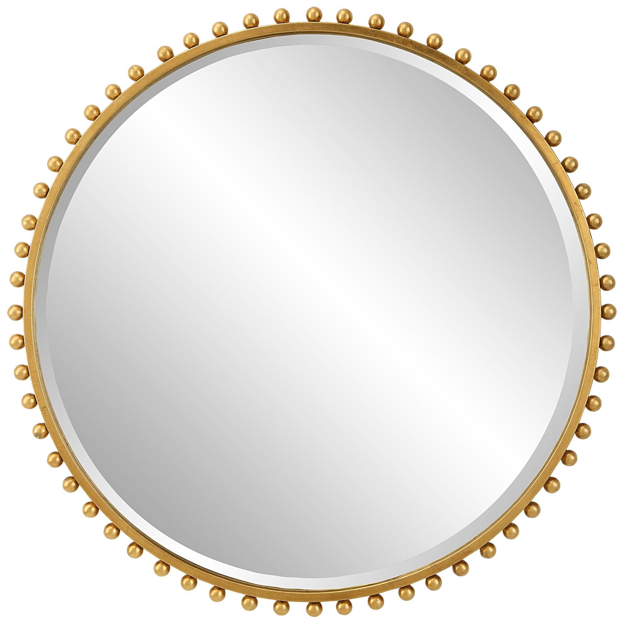Uttermost Taza Round Iron Mirror Decorative Mirrors by Uttermost