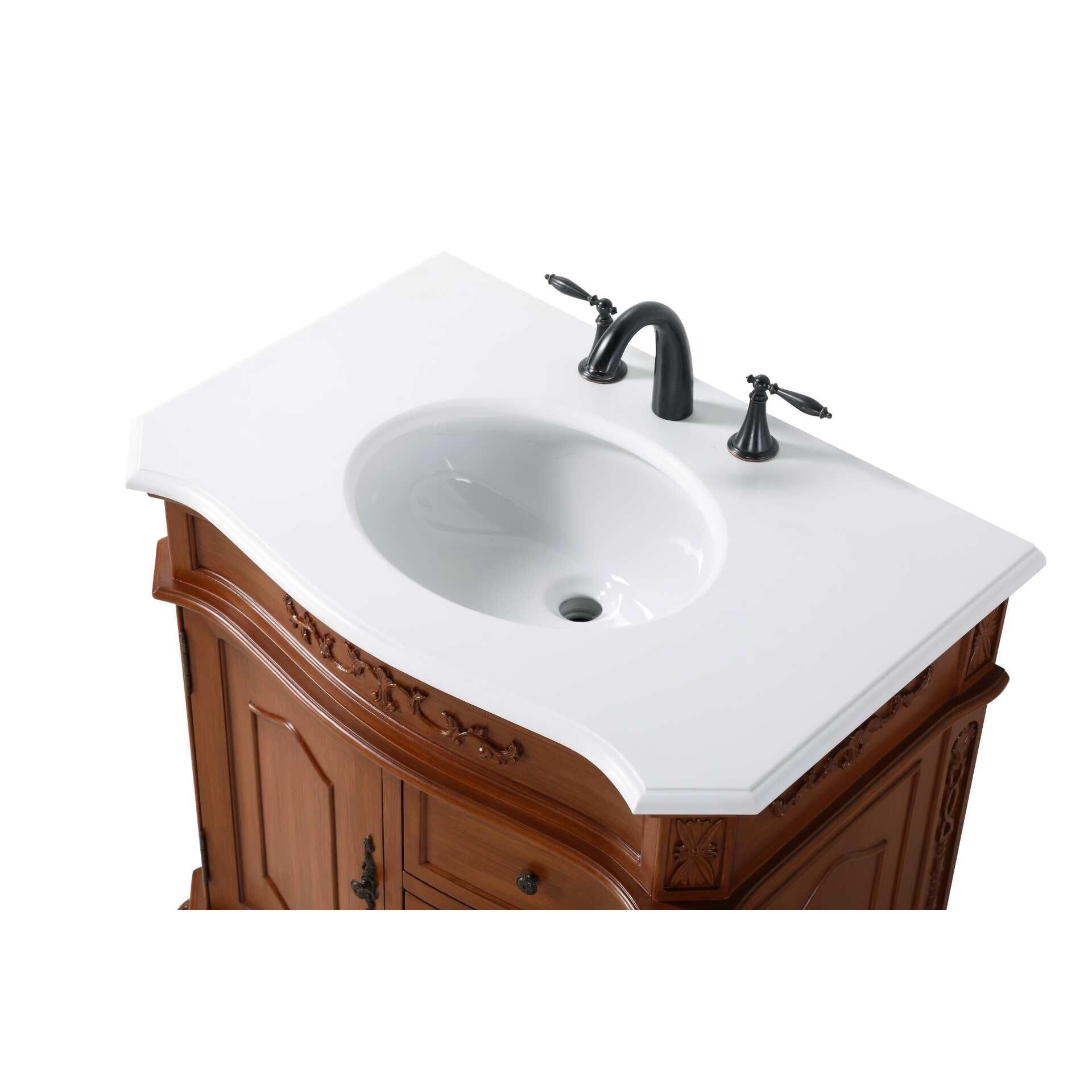 Shown in Teak finish