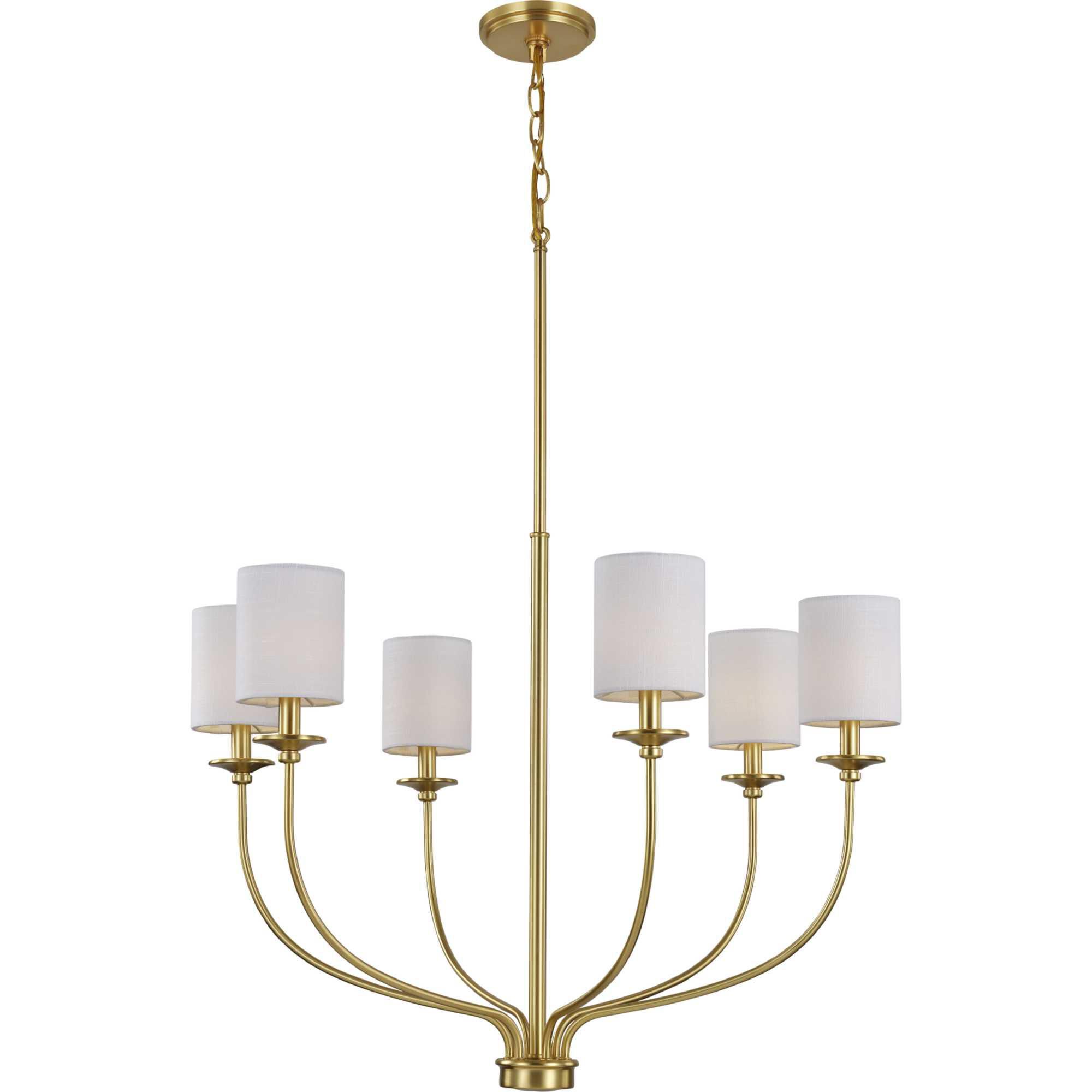 Bonita 30 Inch 6 Light Chandelier by Progress Lighting