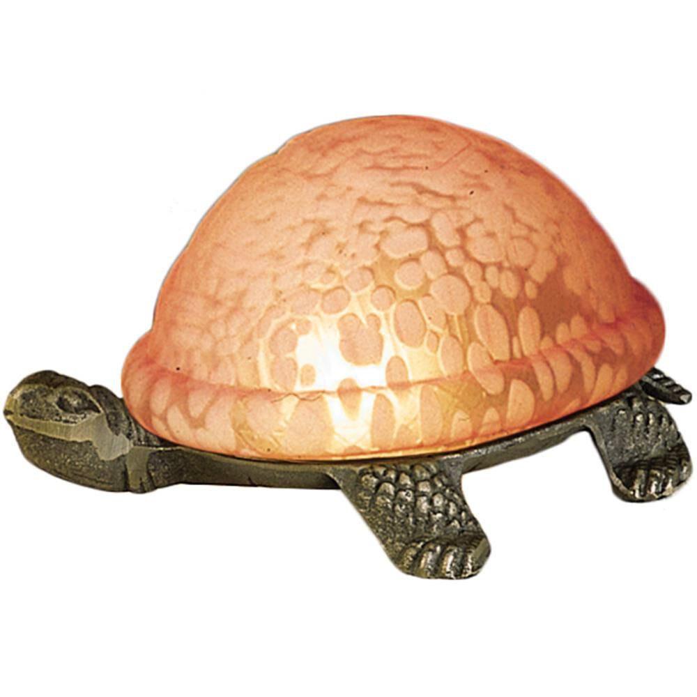 Turtle Art Glass 4 Inch Accent Lamp by Meyda Lighting