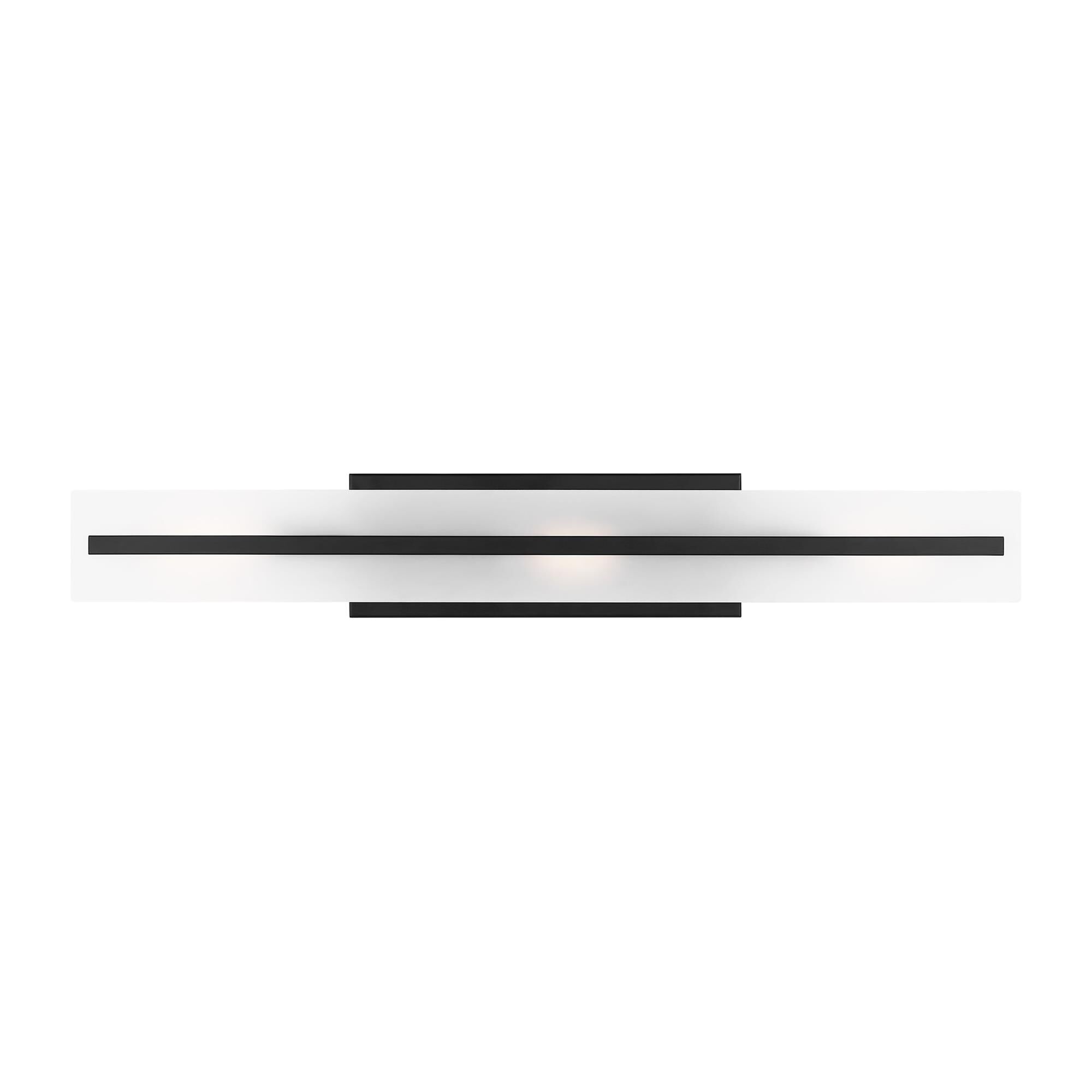 Shown in Midnight Black finish and Satin Etched glass and Satin Etched Glass shade