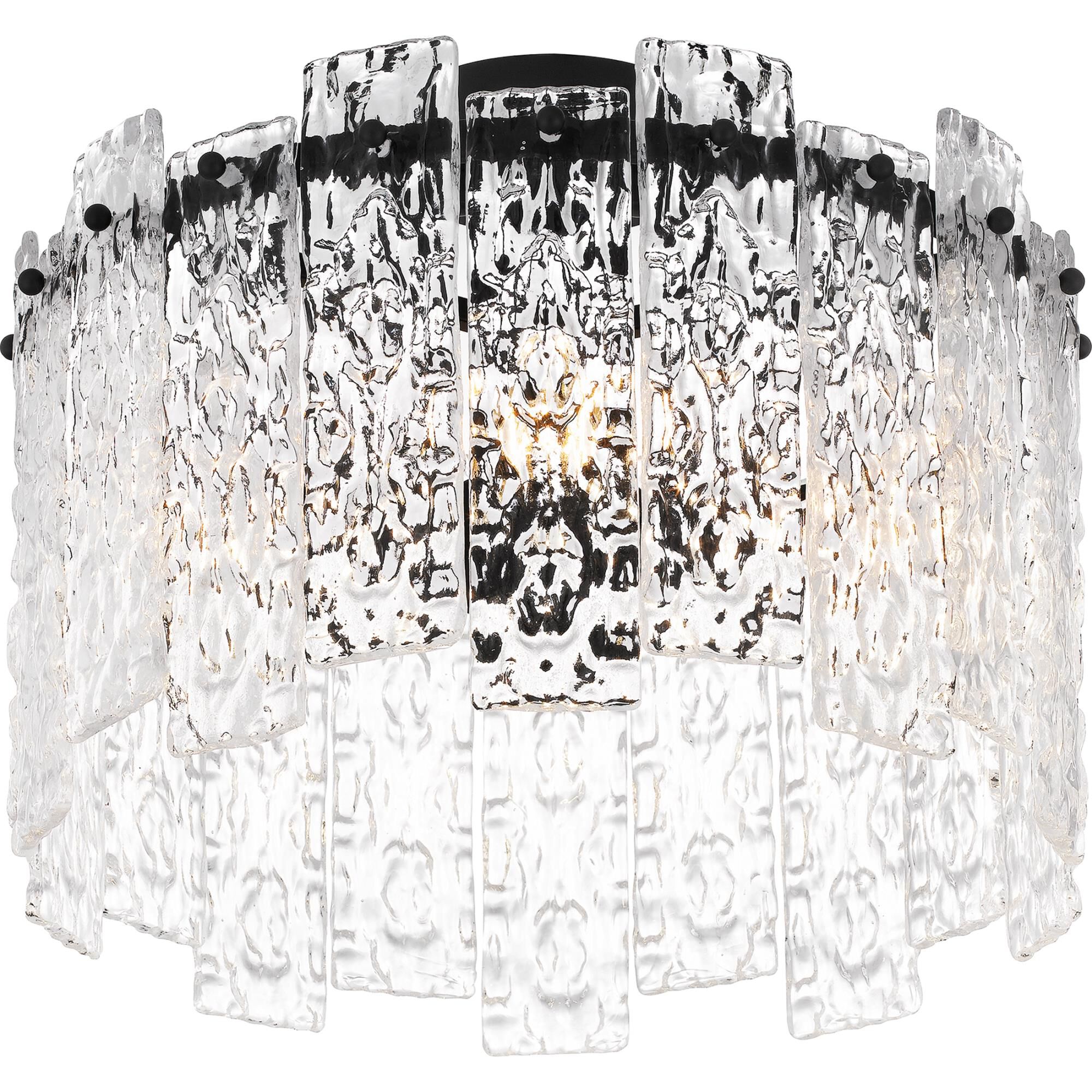 Caspian 16 Inch 4 Light Semi Flush Mount by Quoizel
