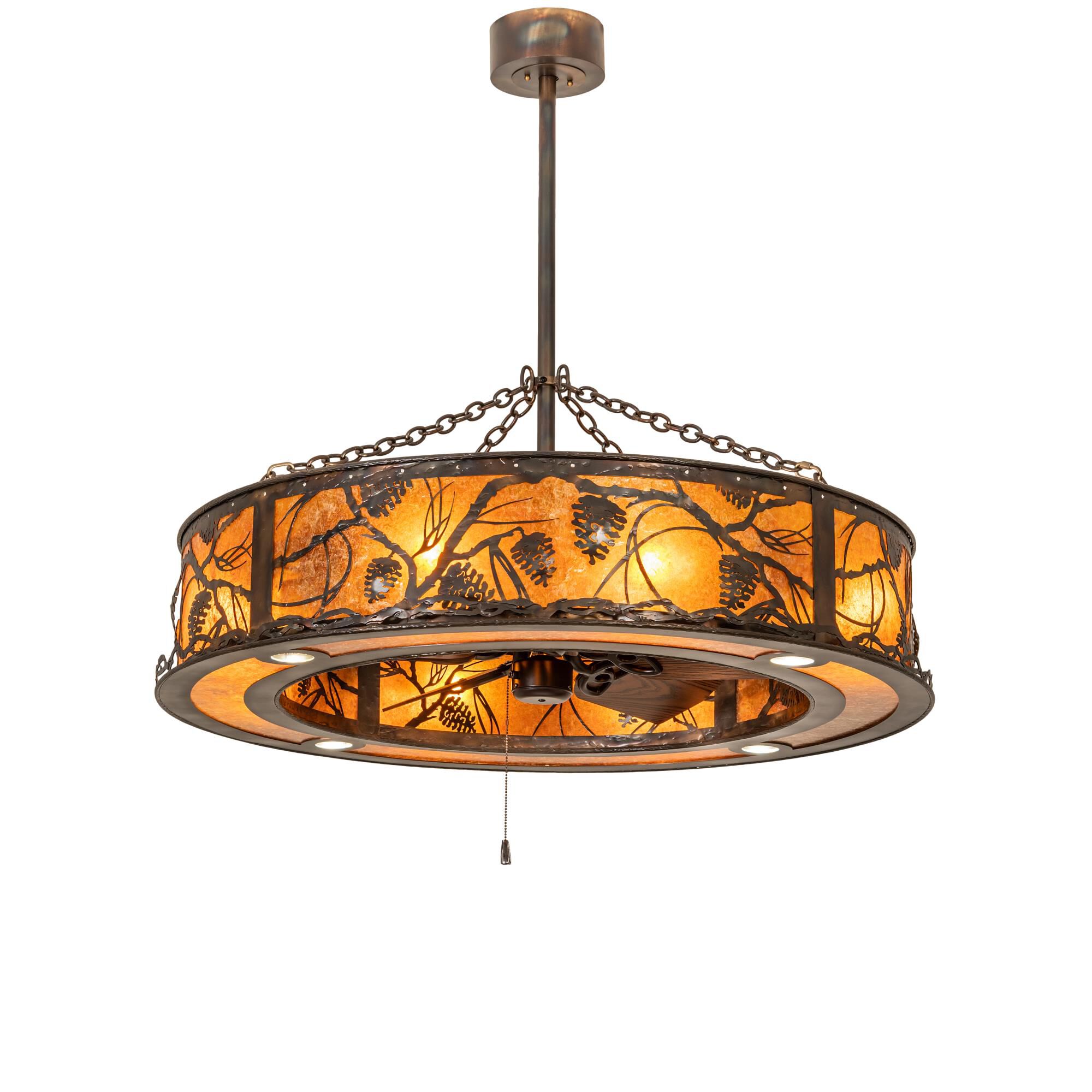 45 Inch Chandelier Ceiling Fan by Meyda Lighting