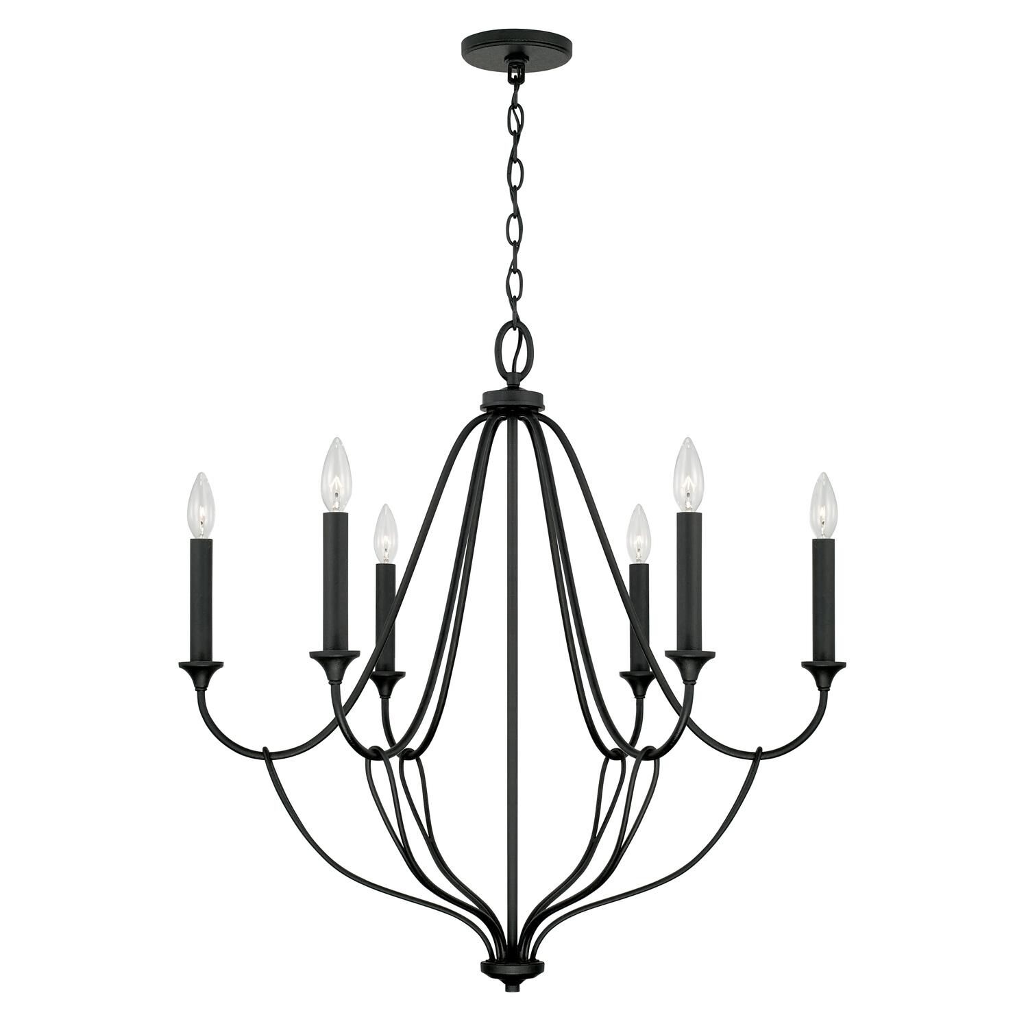 Bentley 30 Inch 6 Light Chandelier by Capital Lighting Fixture Company