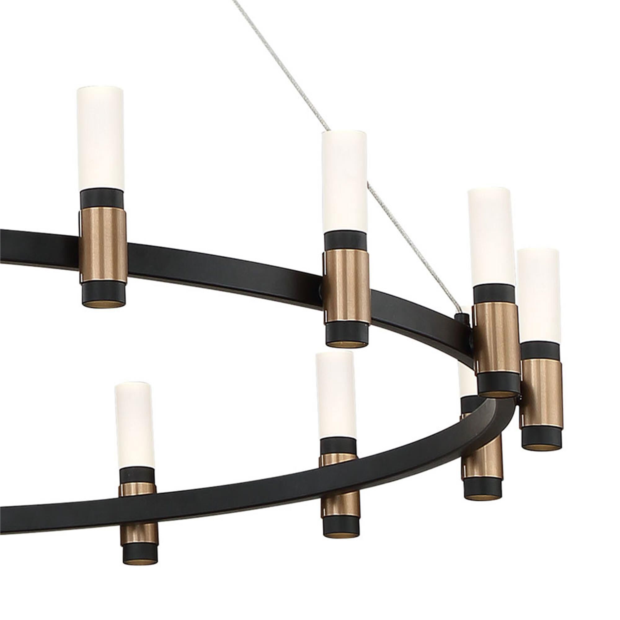 Shown in Deep Black/Brass finish