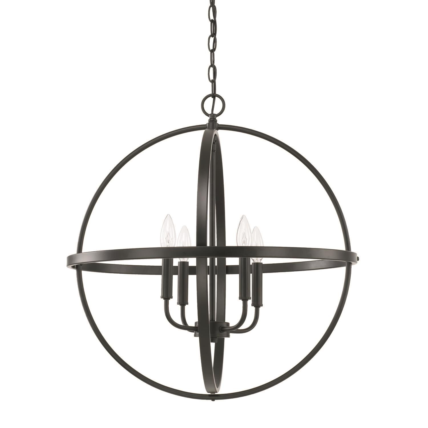 23 Inch 4 Light Chandelier by Homeplace by Capital Lighting Fixture Company