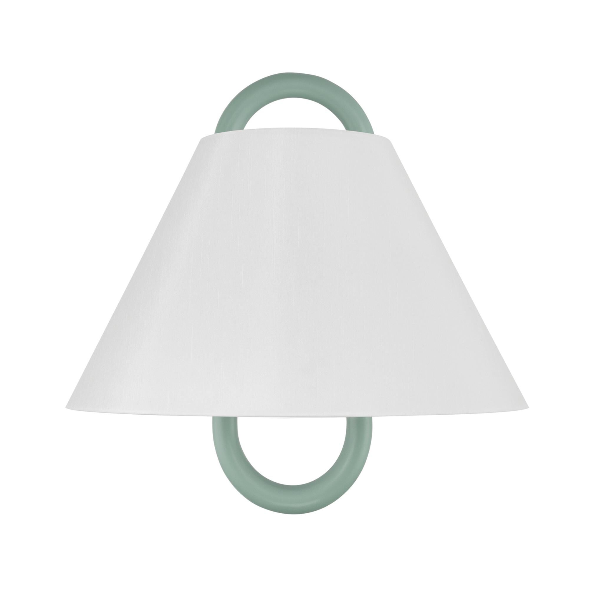 Shown in Vibrant Gold finish and Fabric glass and Fabric shade